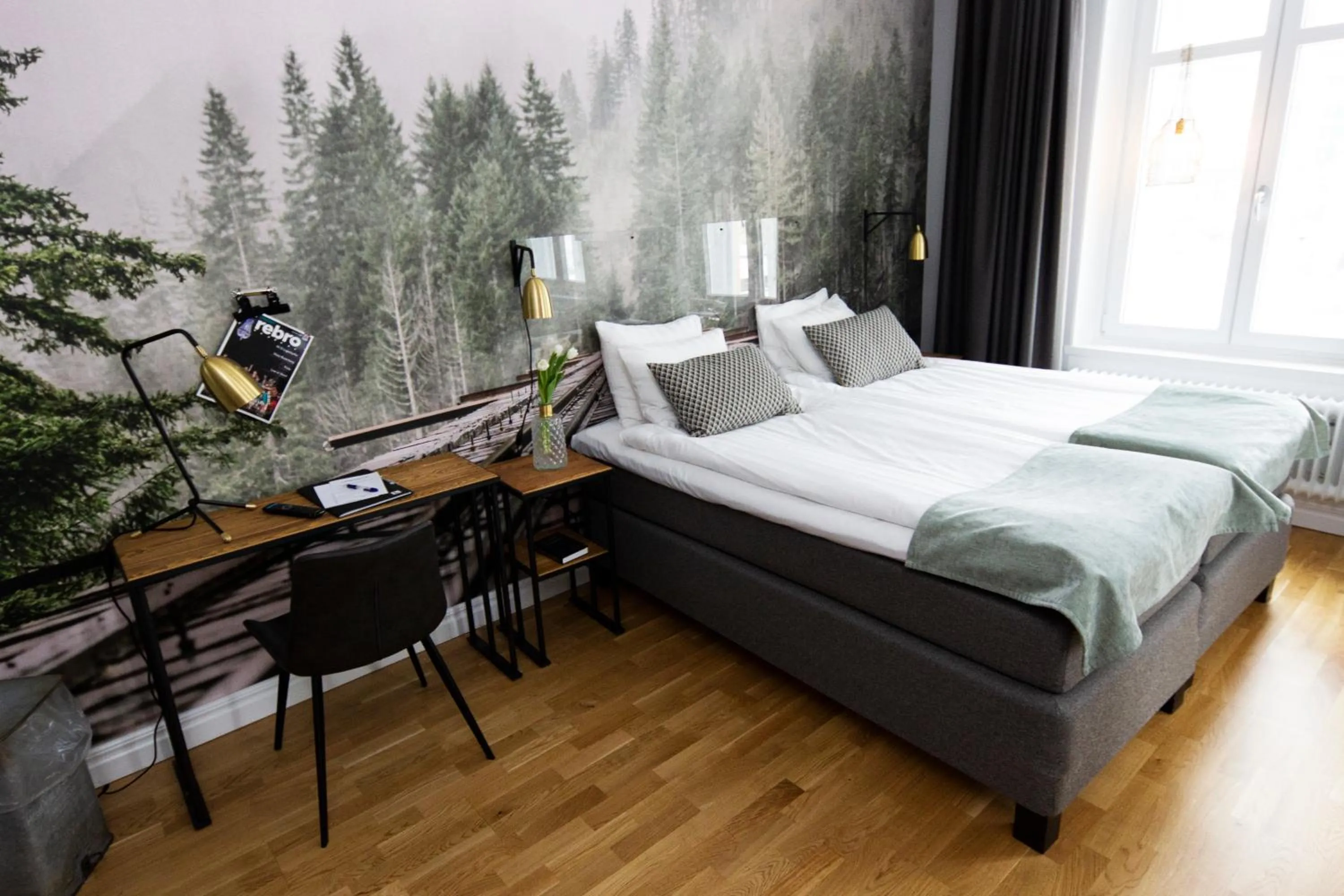 Bed in Livin Station Hotel