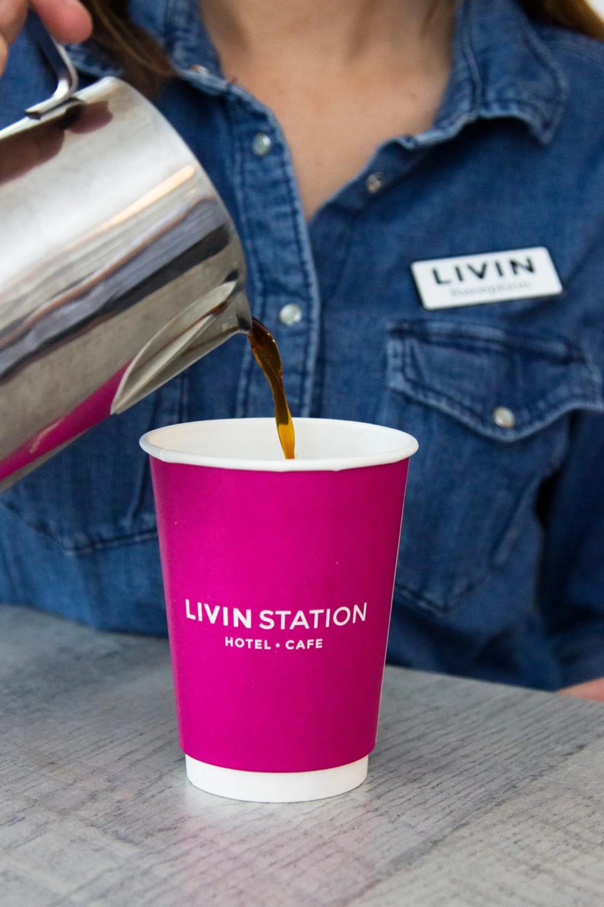 Staff in Livin Station Hotel