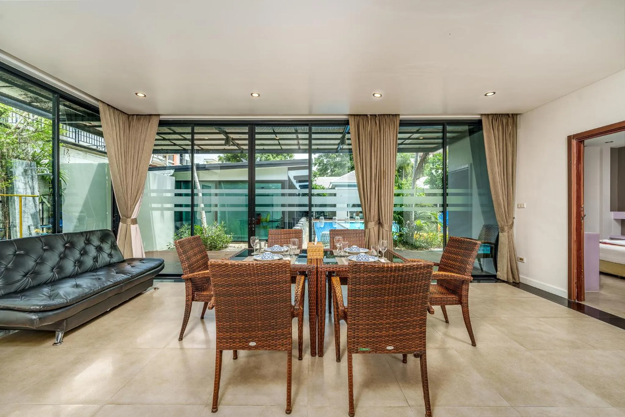 Living room in Villa Navin
