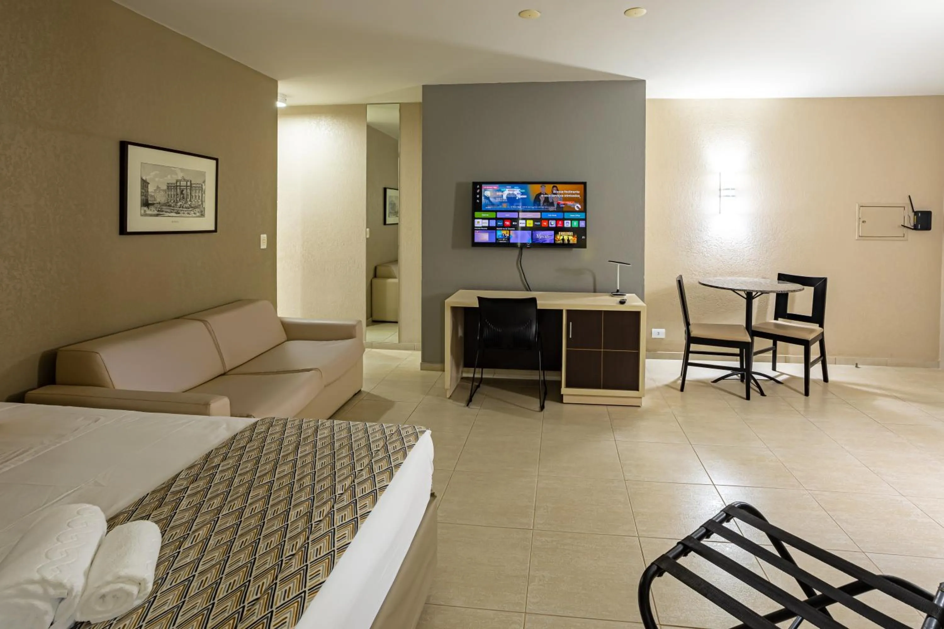 Bed in Hotel Metrópole Maringá