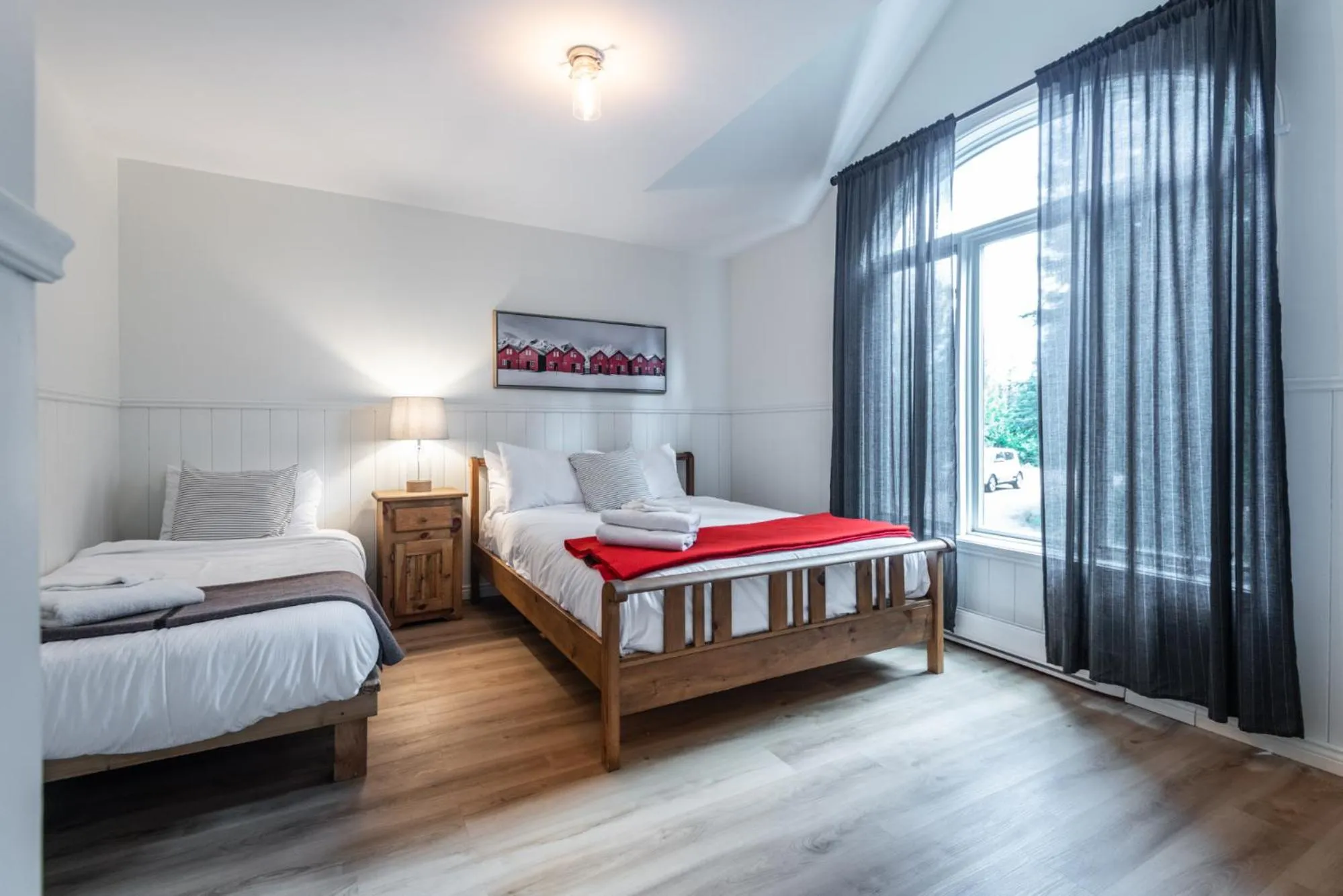 Bed in Chalet Chevreuil Zen