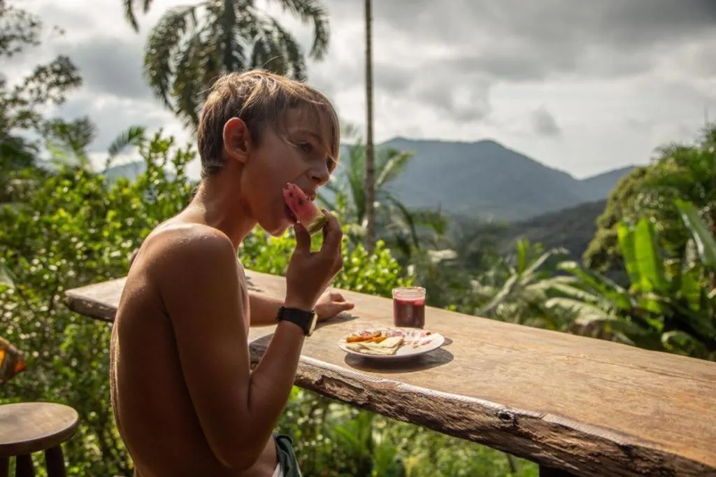 Breakfast in Eco Hostel Organic Life
