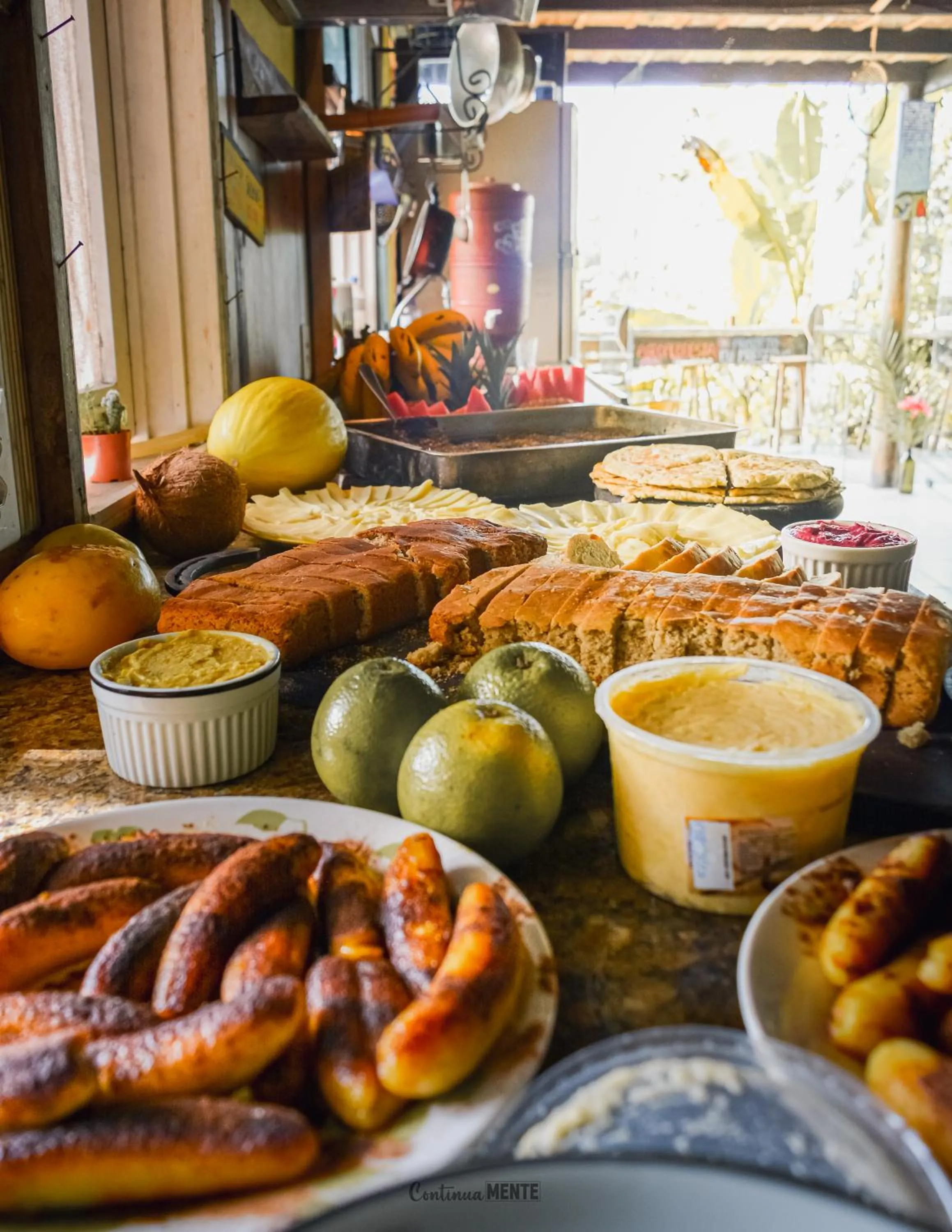 Breakfast in Eco Hostel Organic Life