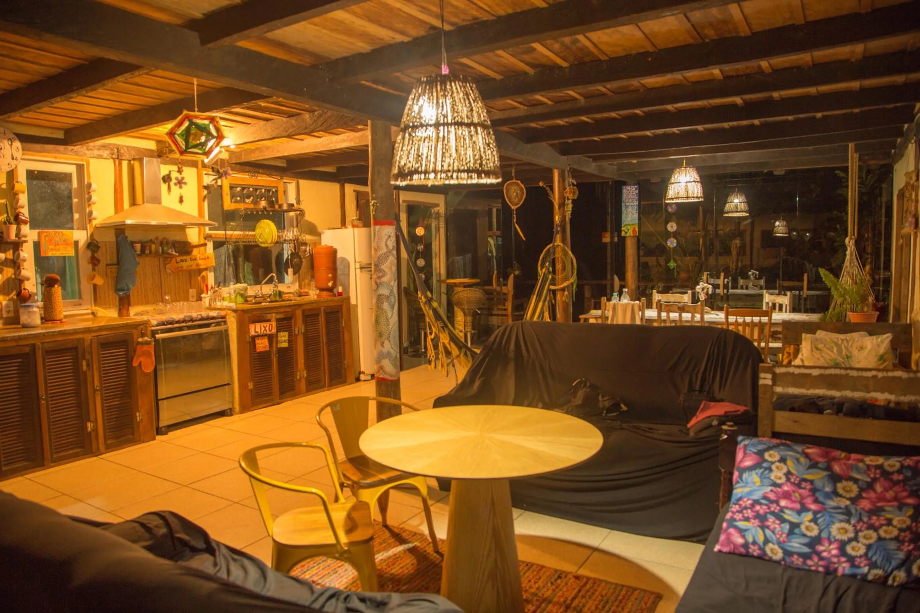 Kitchen or kitchenette in Eco Hostel Organic Life