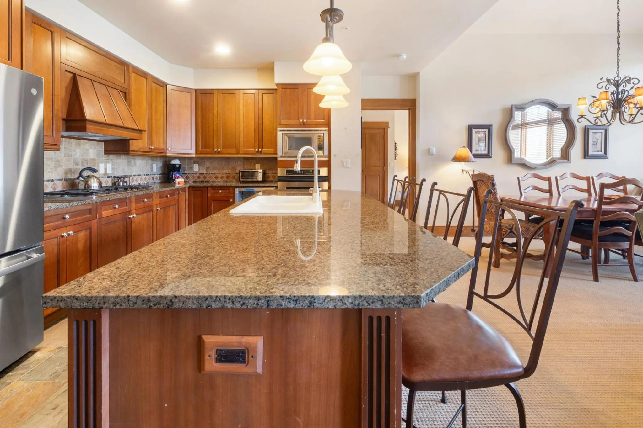 Communal kitchen in Timbers & Lone Eagle by Keystone Resort
