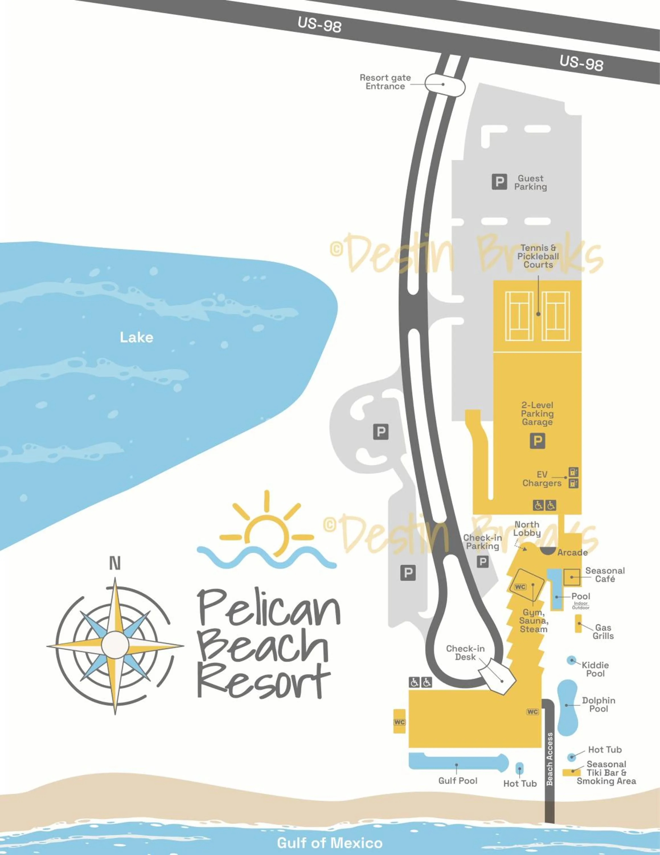 Property building in Pelican Beach Resort Condos