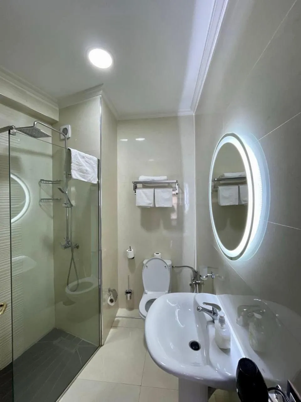 Shower in Appart Hotel Rania