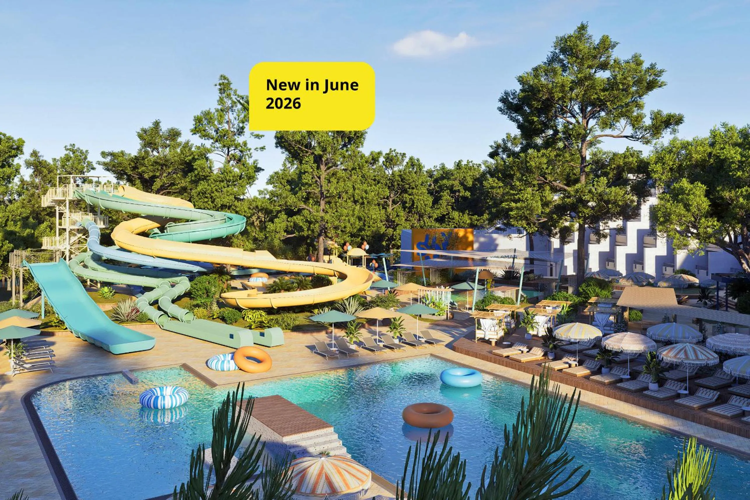 Aqua park in Valamar Diamant Hotel