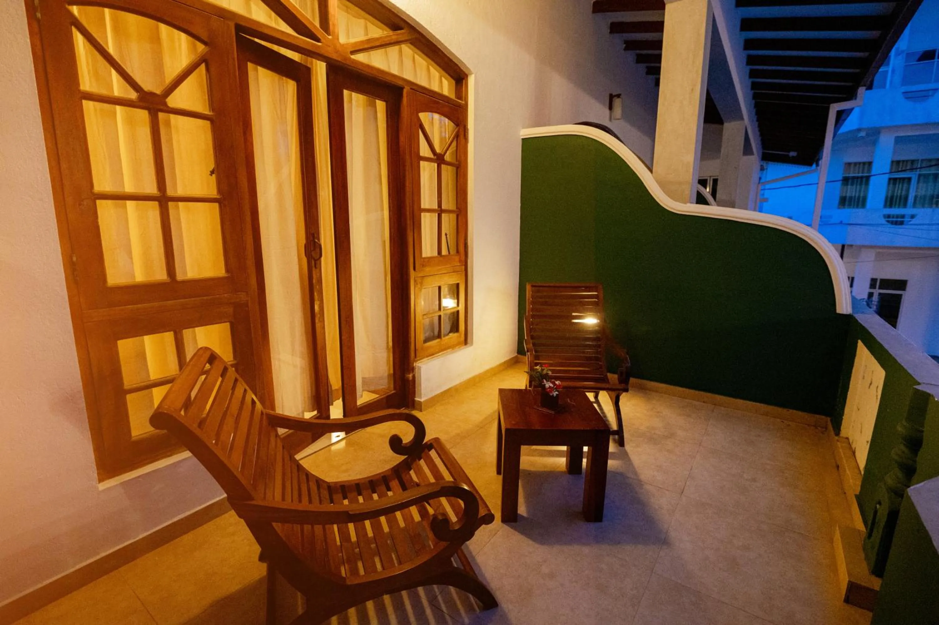 Balcony/Terrace in Prince Beach Hotel Bentota