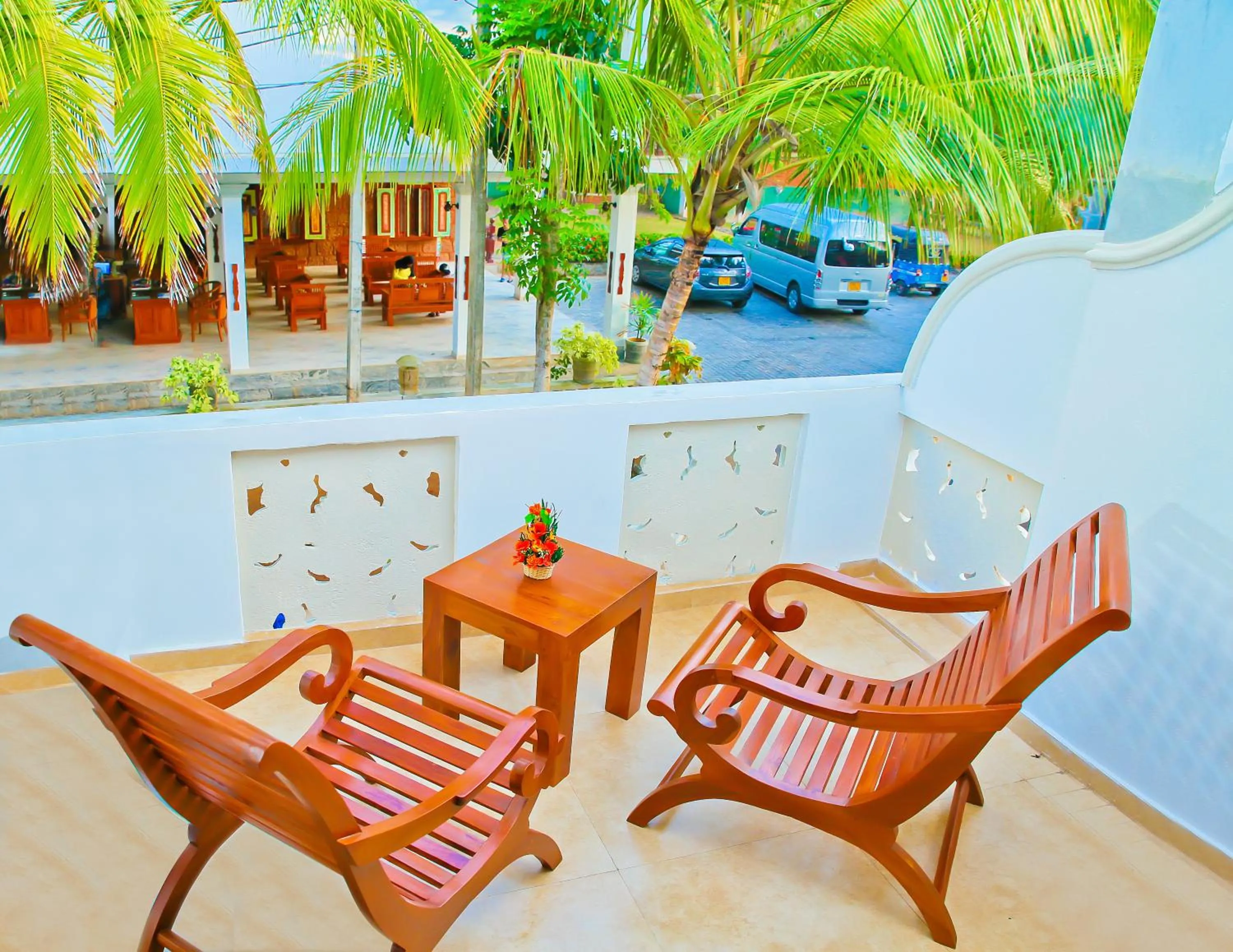Balcony/Terrace in Prince Beach Hotel Bentota