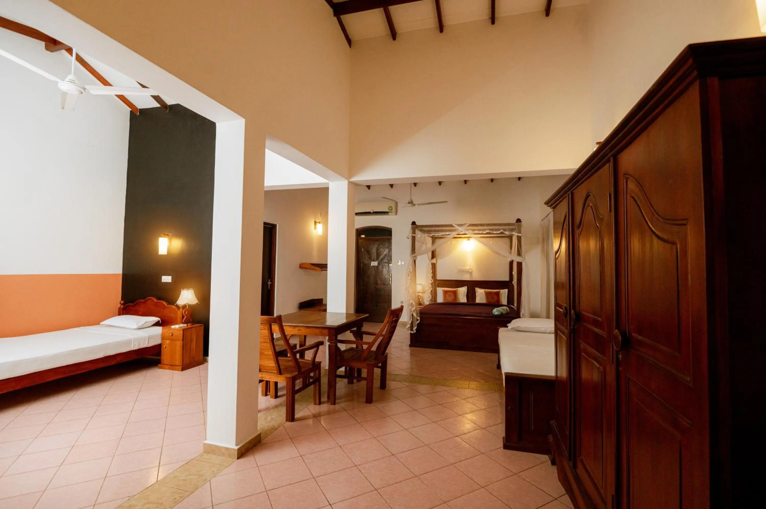 Bedroom, Bed in Prince Beach Hotel Bentota