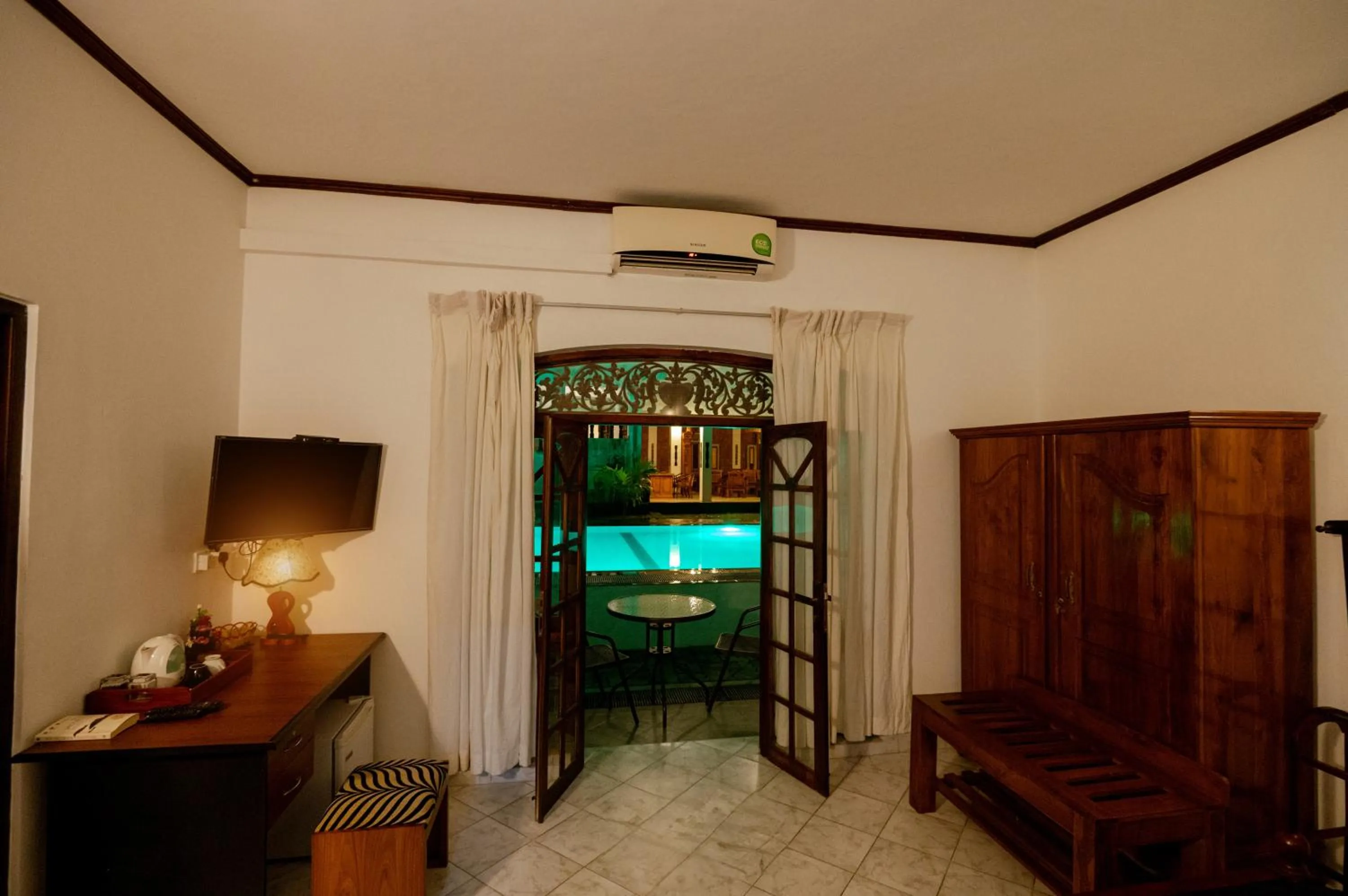 Bedroom in Prince Beach Hotel Bentota