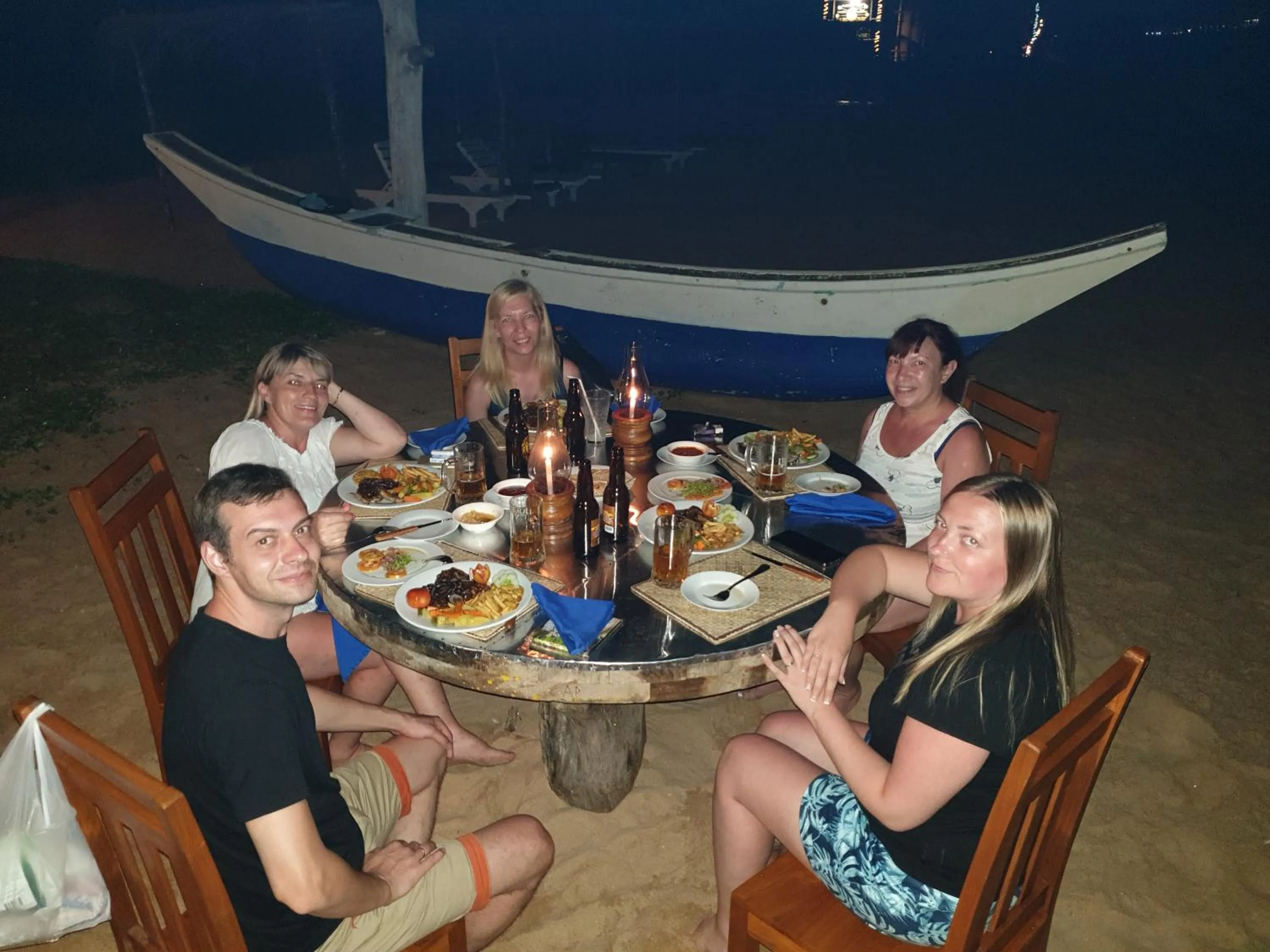 Dinner in Prince Beach Hotel Bentota