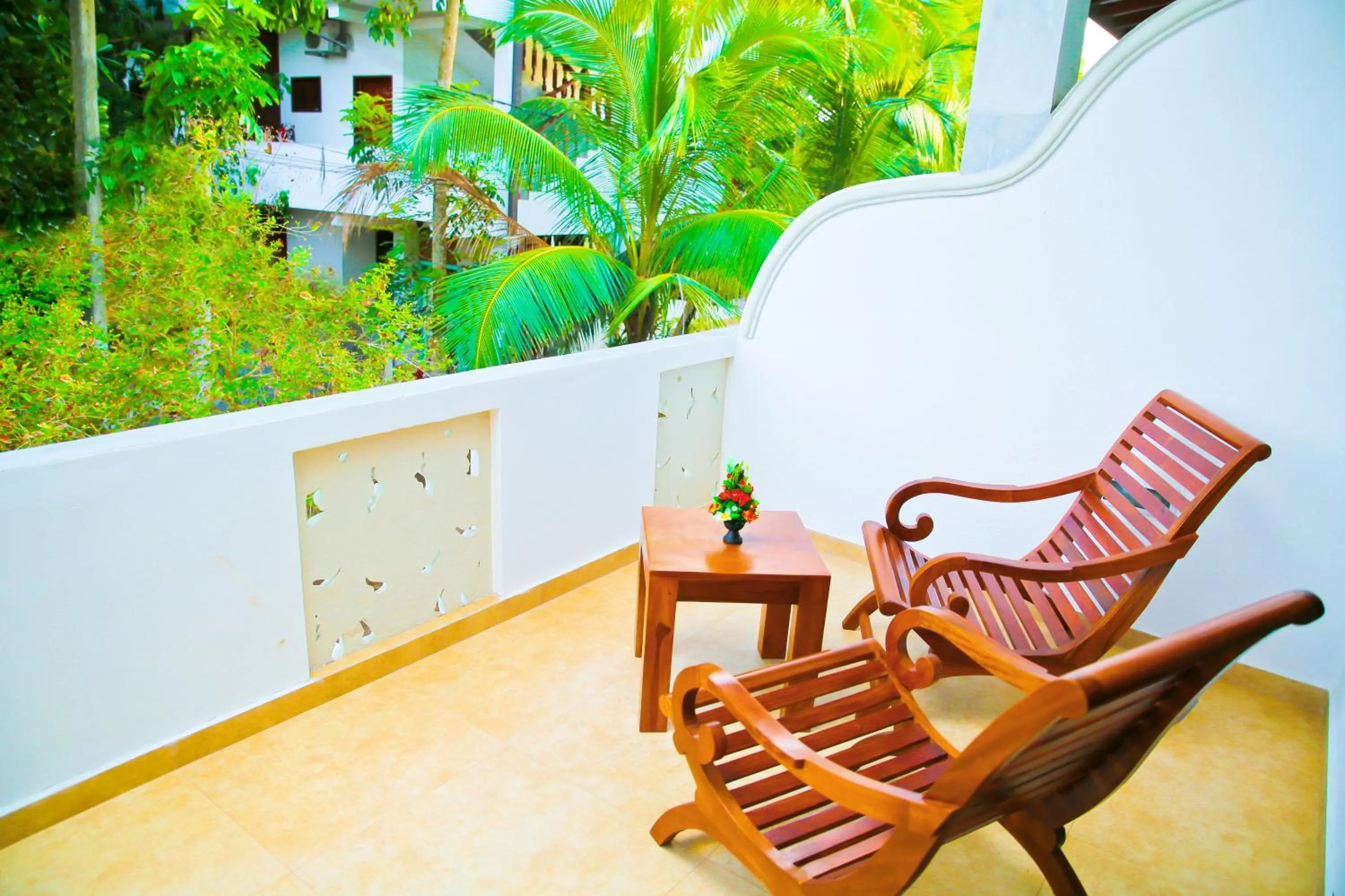 Balcony/Terrace in Prince Beach Hotel Bentota