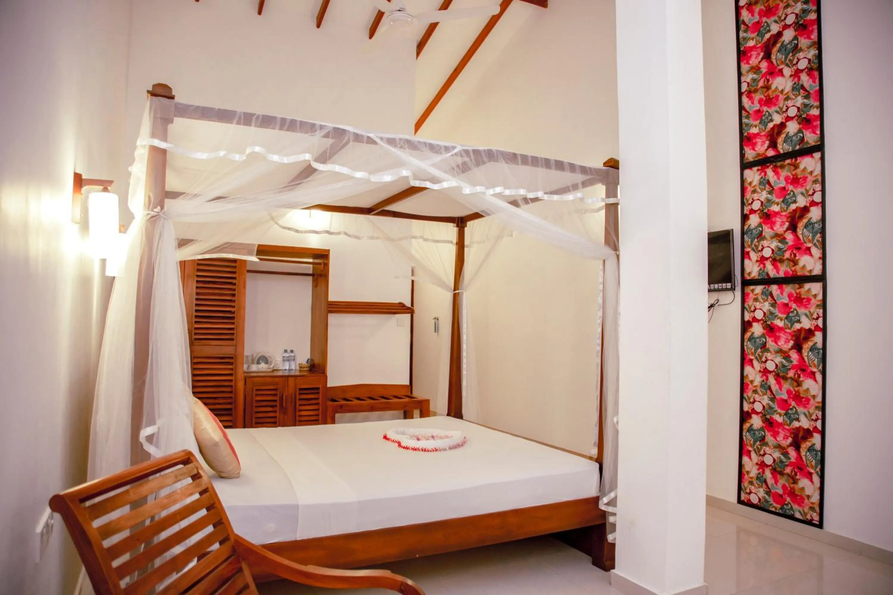 Bedroom, Bed in Prince Beach Hotel Bentota