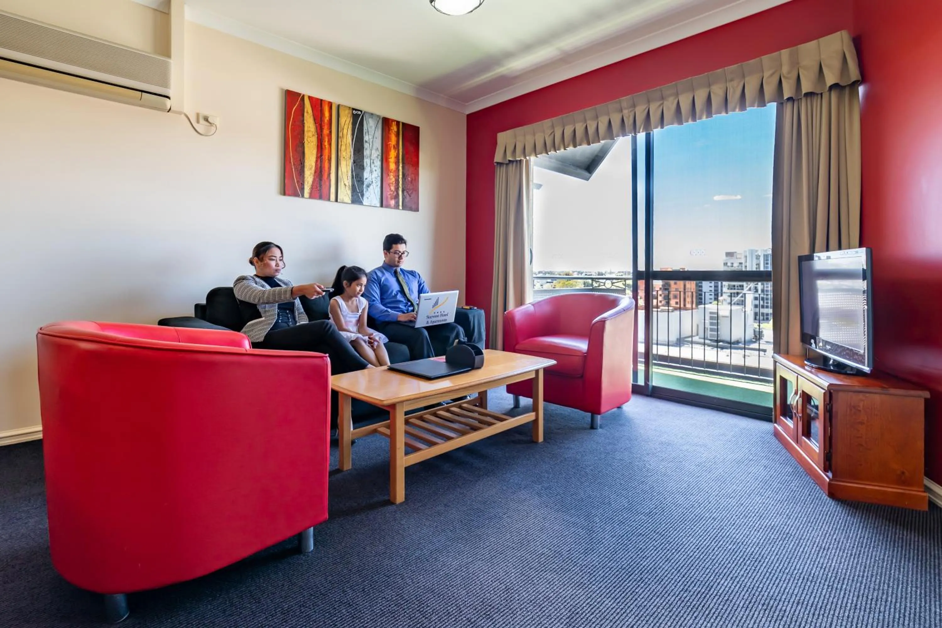 Living room in Starwest Apartments Alderney On Hay
