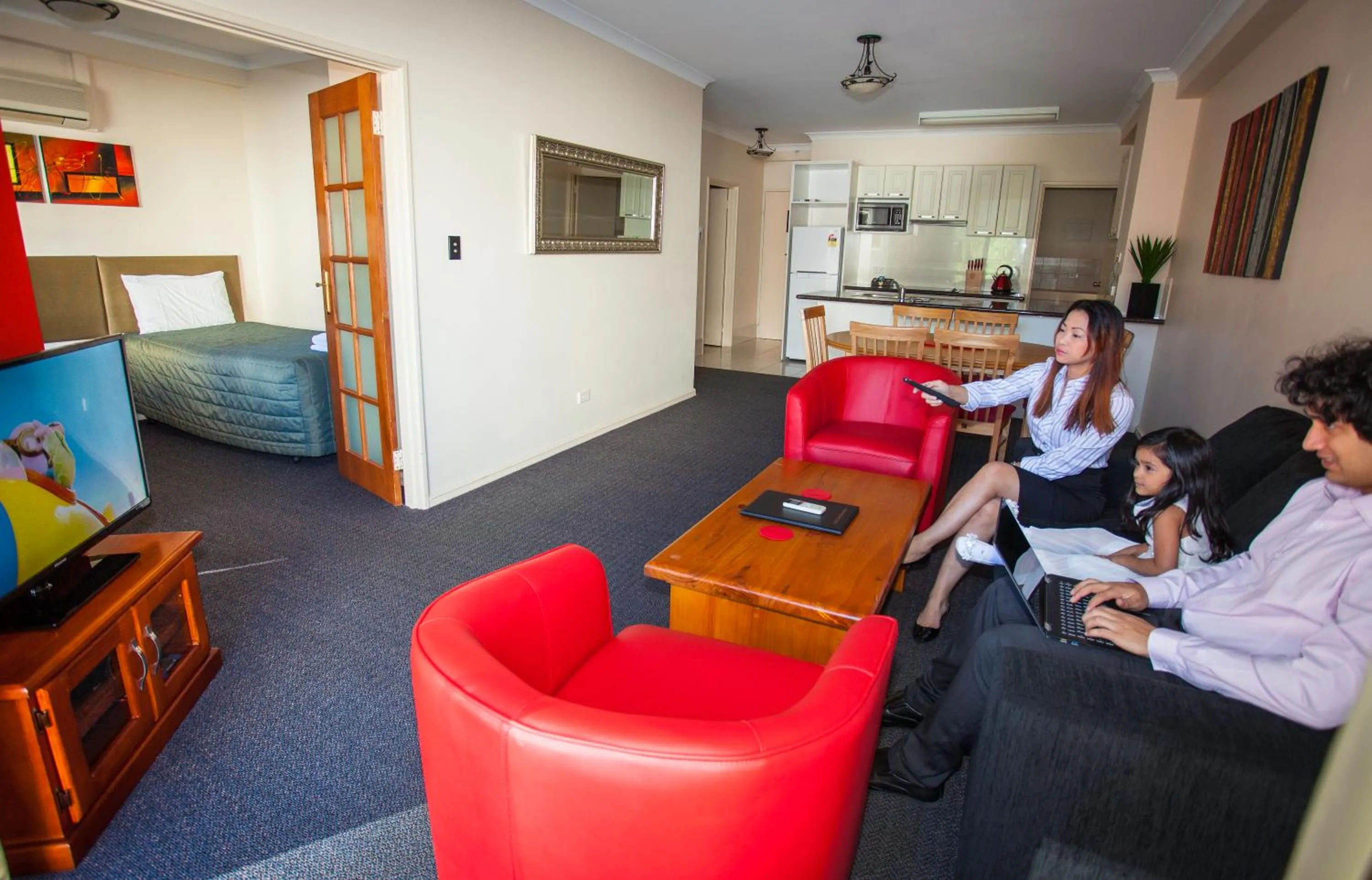 Living room, Lounge/Bar in Starwest Apartments Alderney On Hay