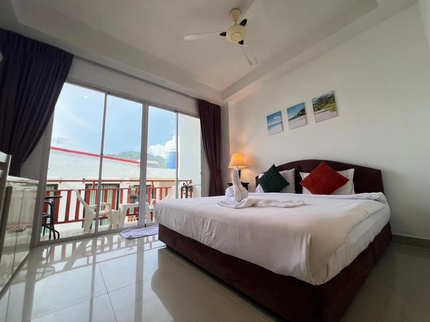 Bed in Kata Beachwalk Hotel and Bungalows