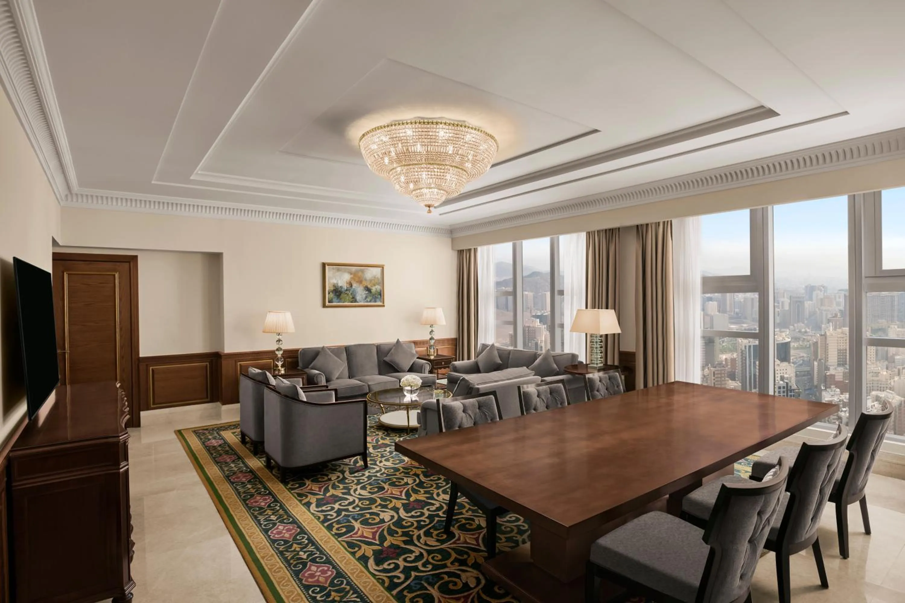 Living room in Swissotel Al Maqam Makkah