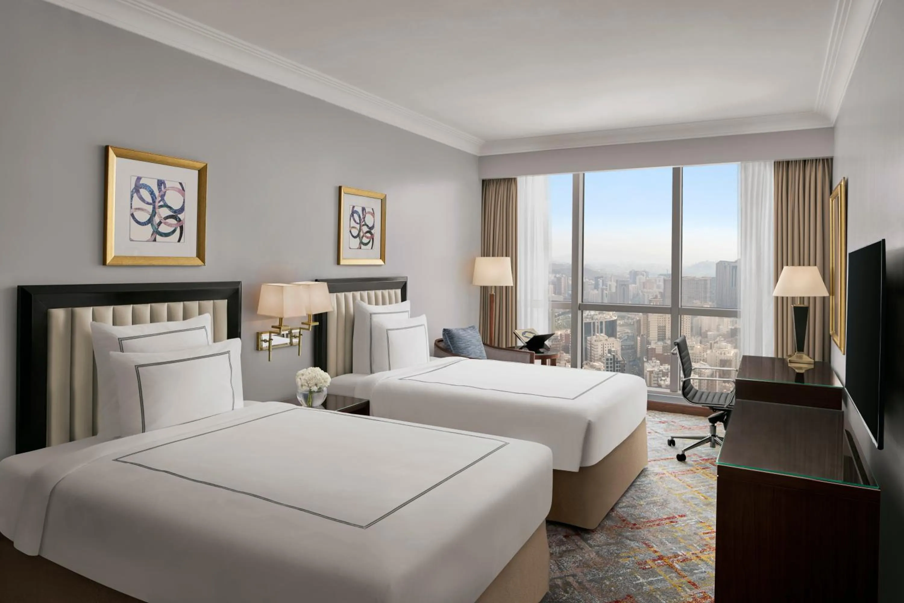 Bed in Swissotel Al Maqam Makkah