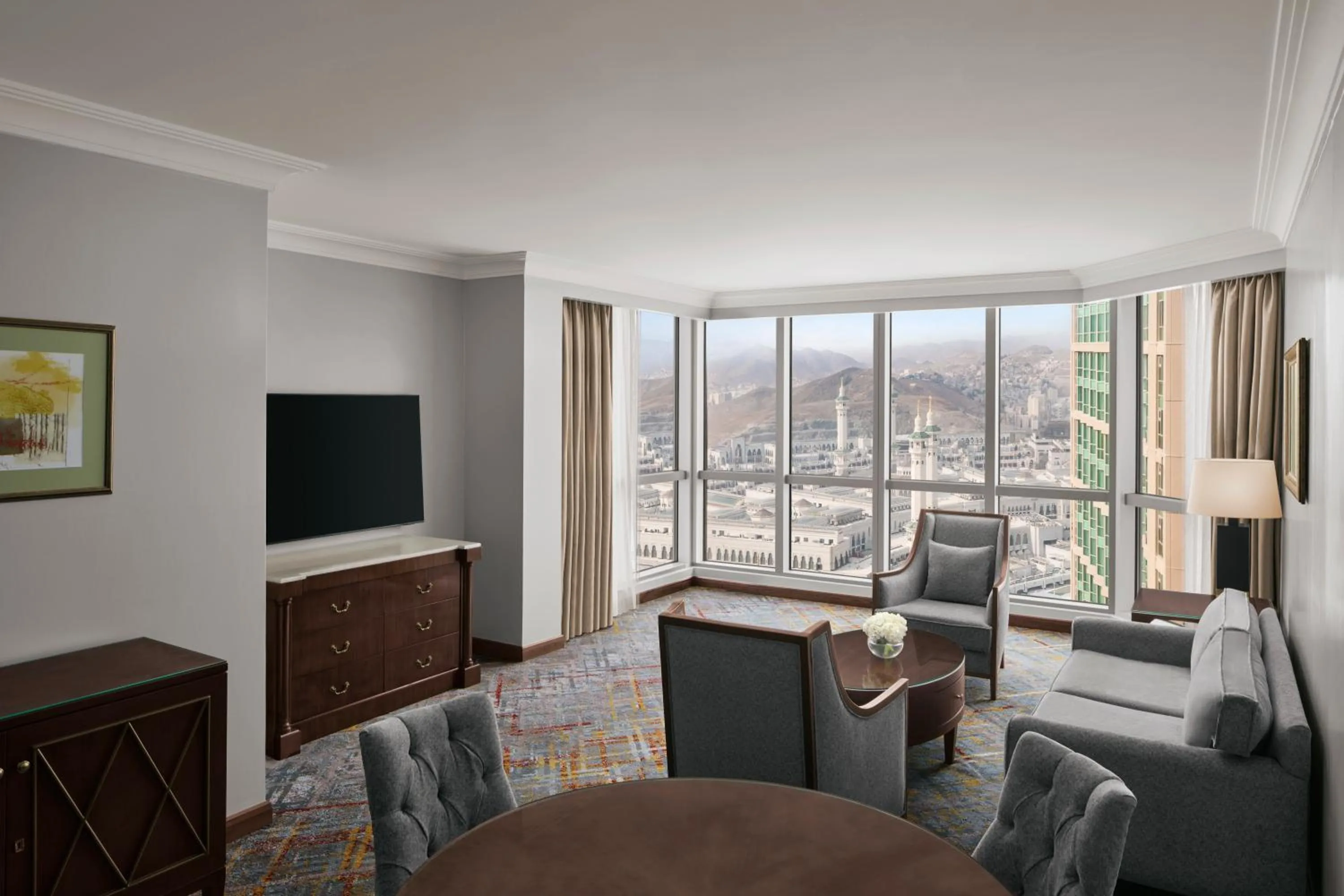 Living room in Swissotel Al Maqam Makkah