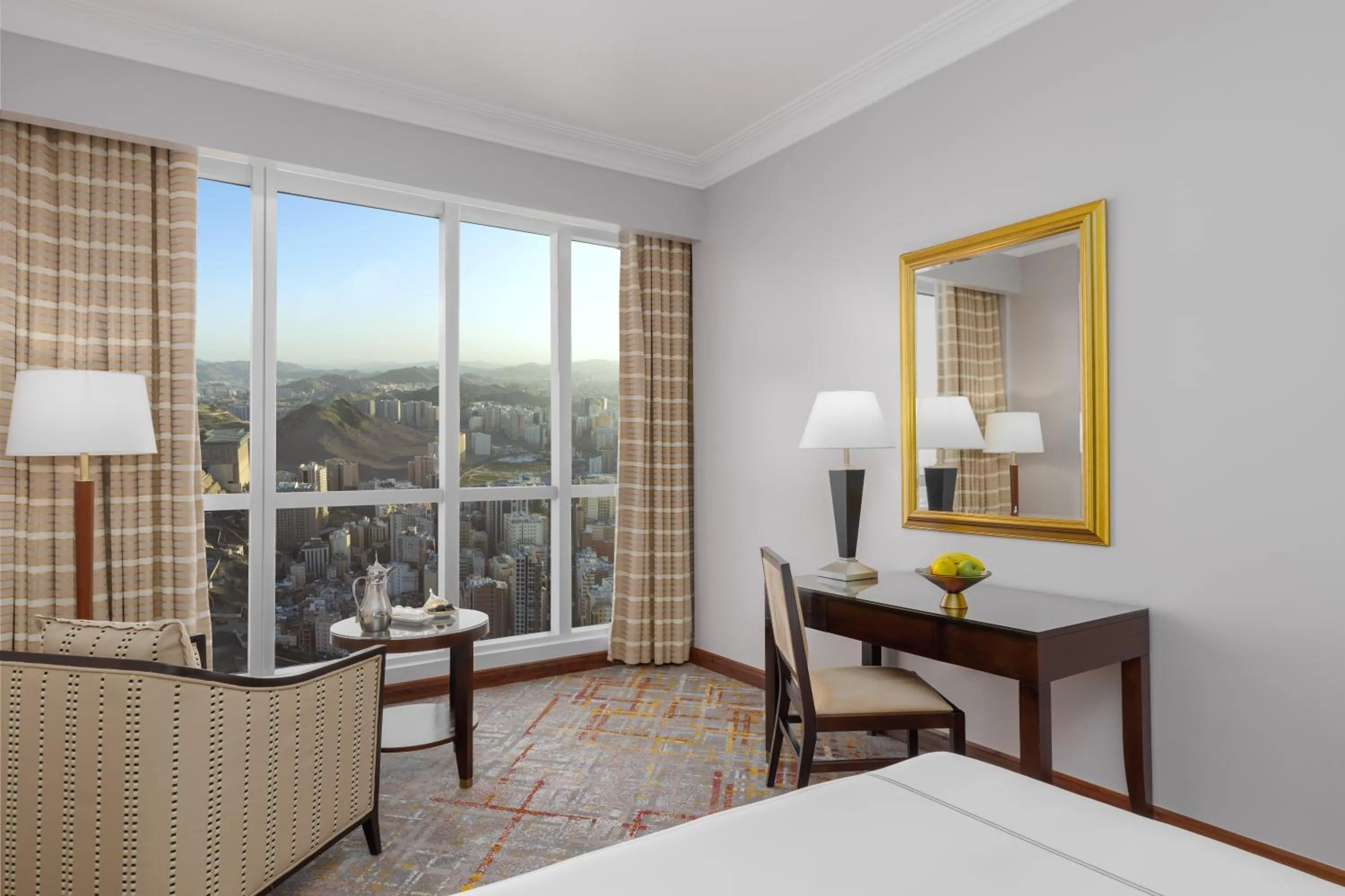 View (from property/room), Bed in Swissotel Al Maqam Makkah