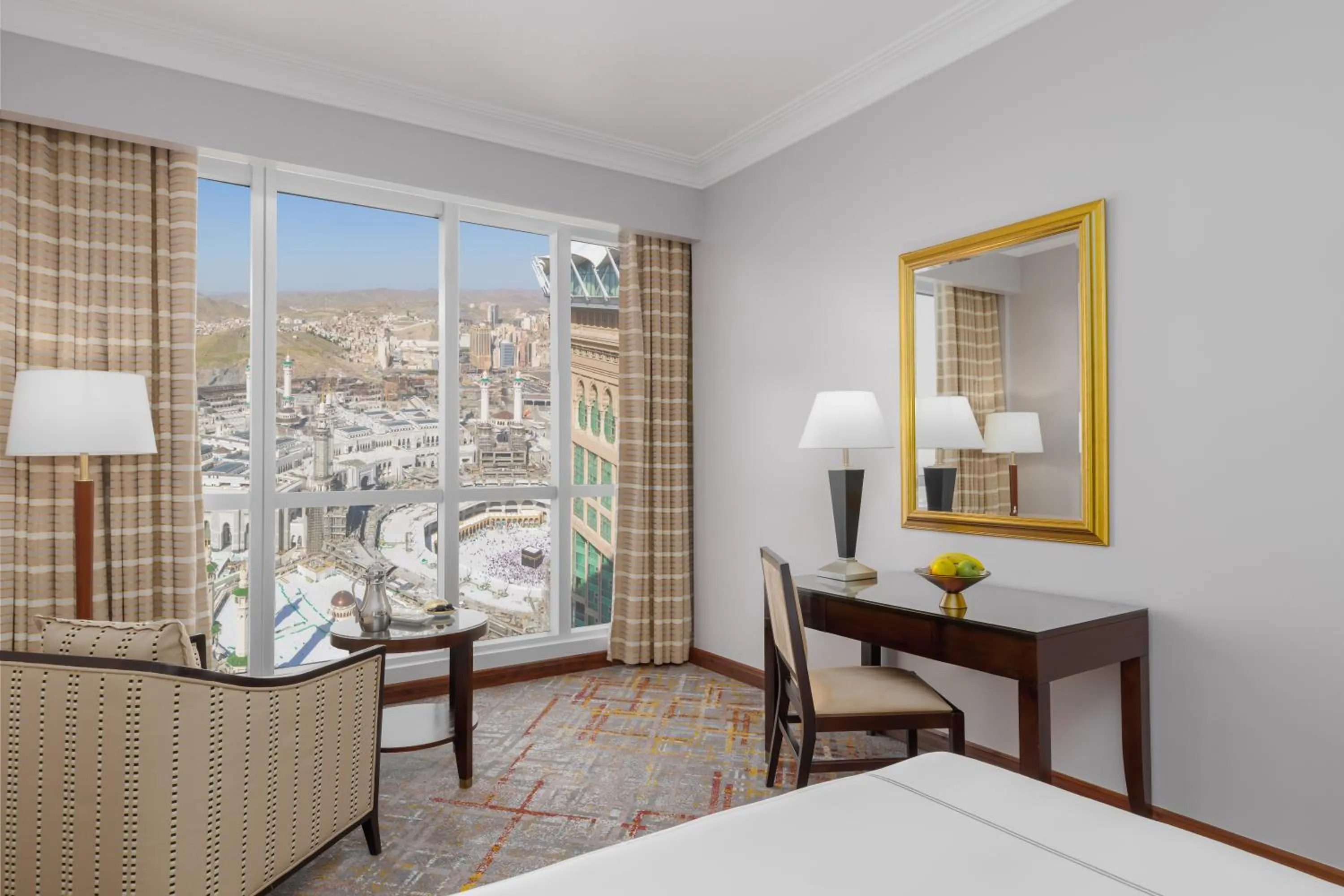View (from property/room), Bed in Swissotel Al Maqam Makkah