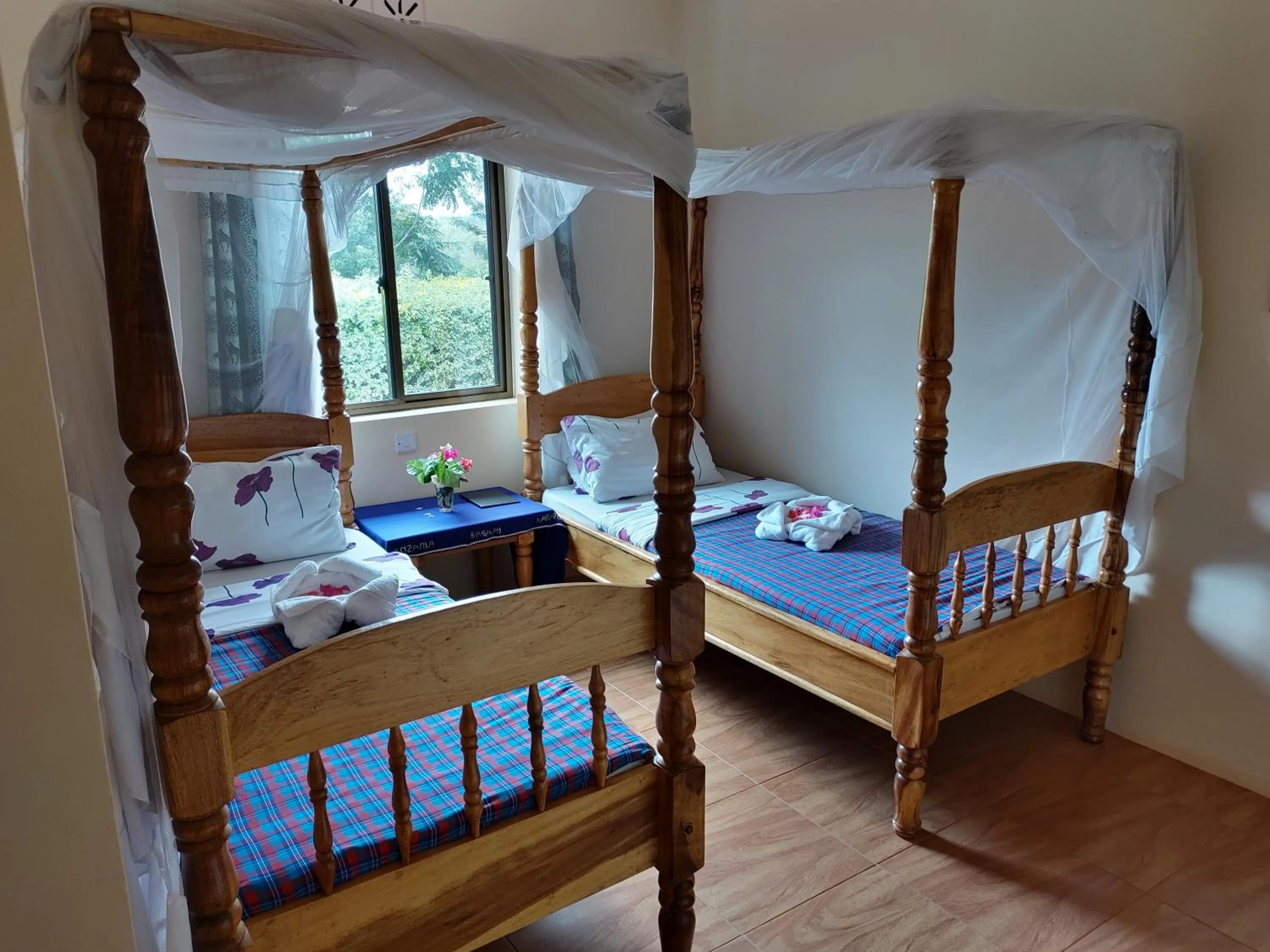 Bed in Tanzanice Farm Lodge