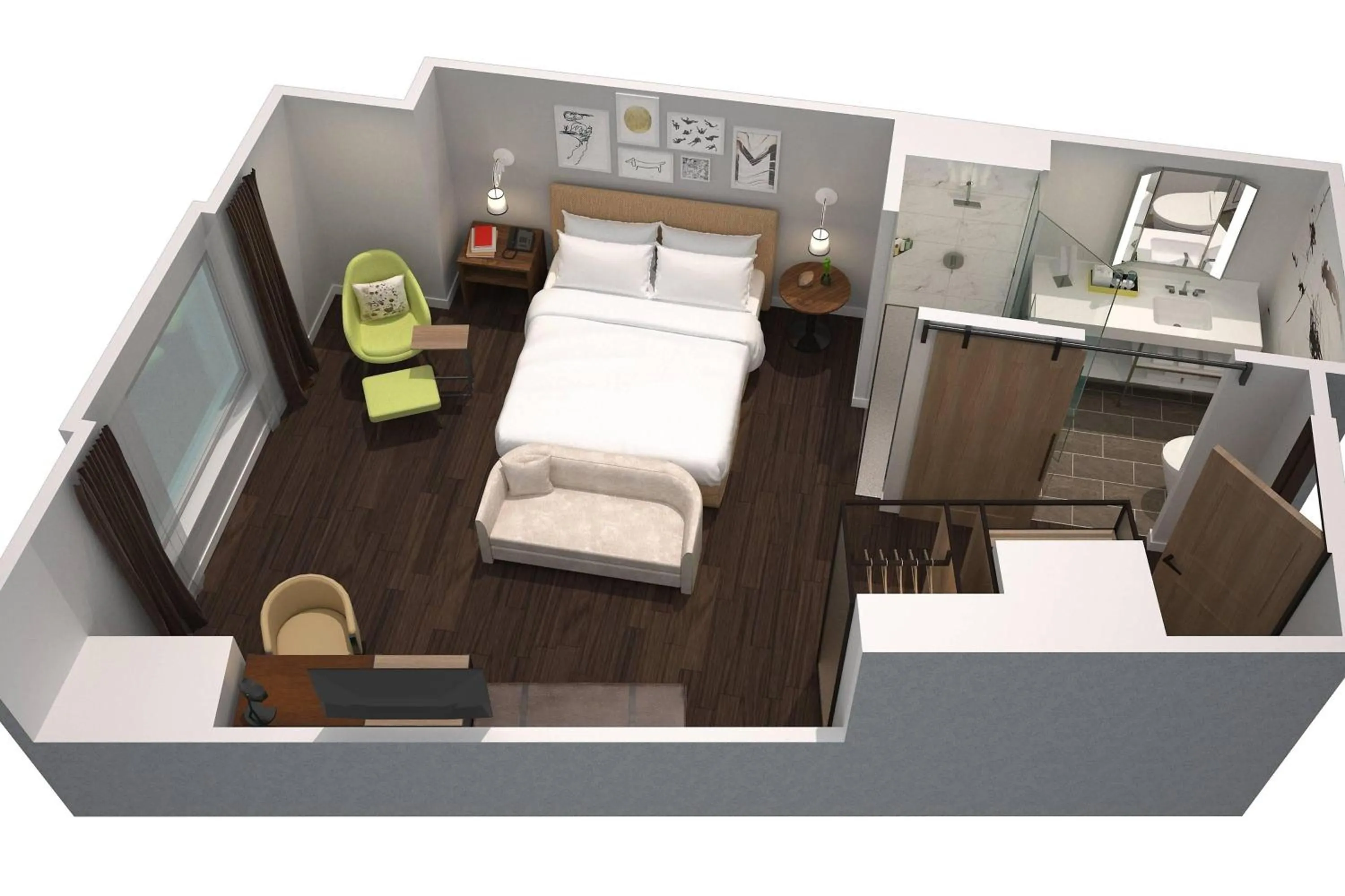 Other, Bed in Renaissance Atlanta Airport Gateway Hotel