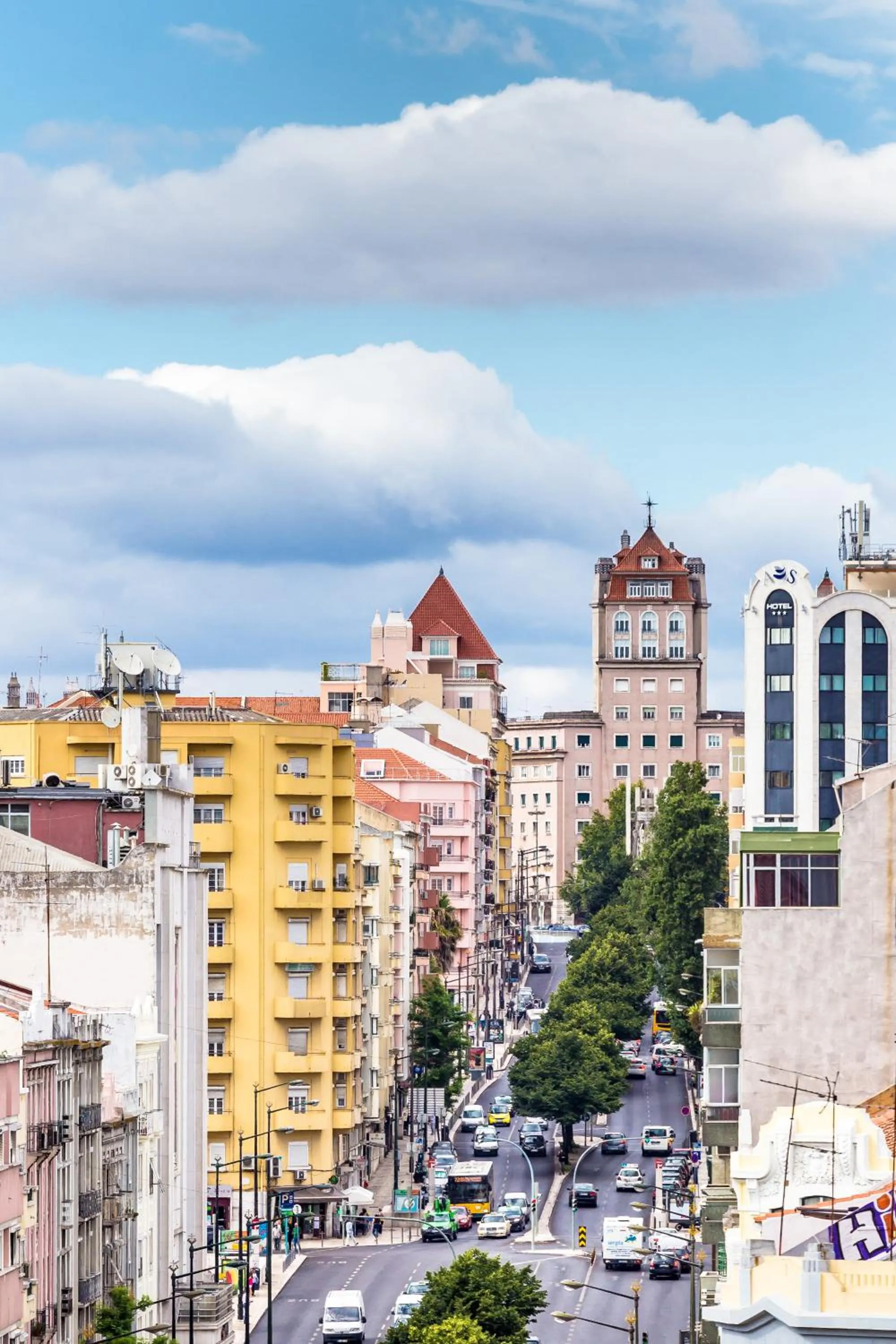 Street view in Empire Lisbon Hotel