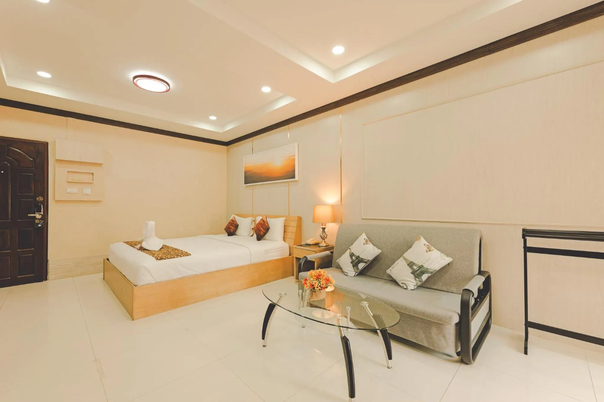 Bed in AU Place Hotel