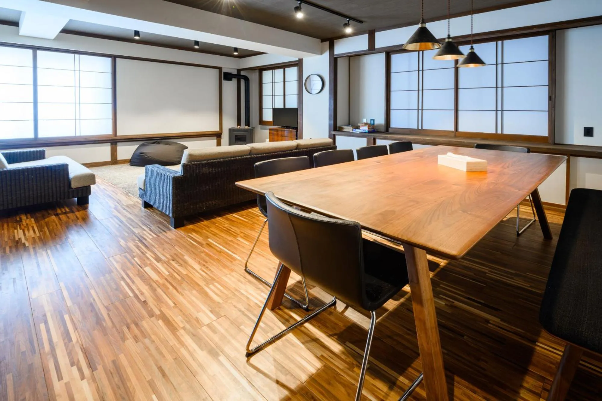 Living room in Tanuki Nozawa