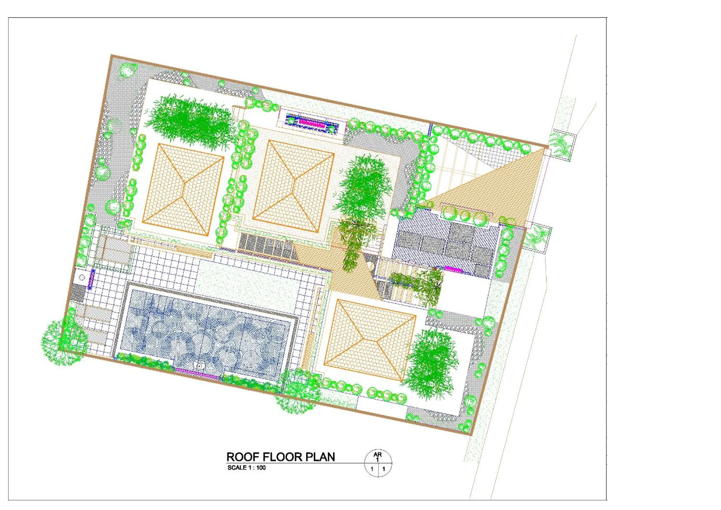 Floor plan in Kedonganan Beach Villa