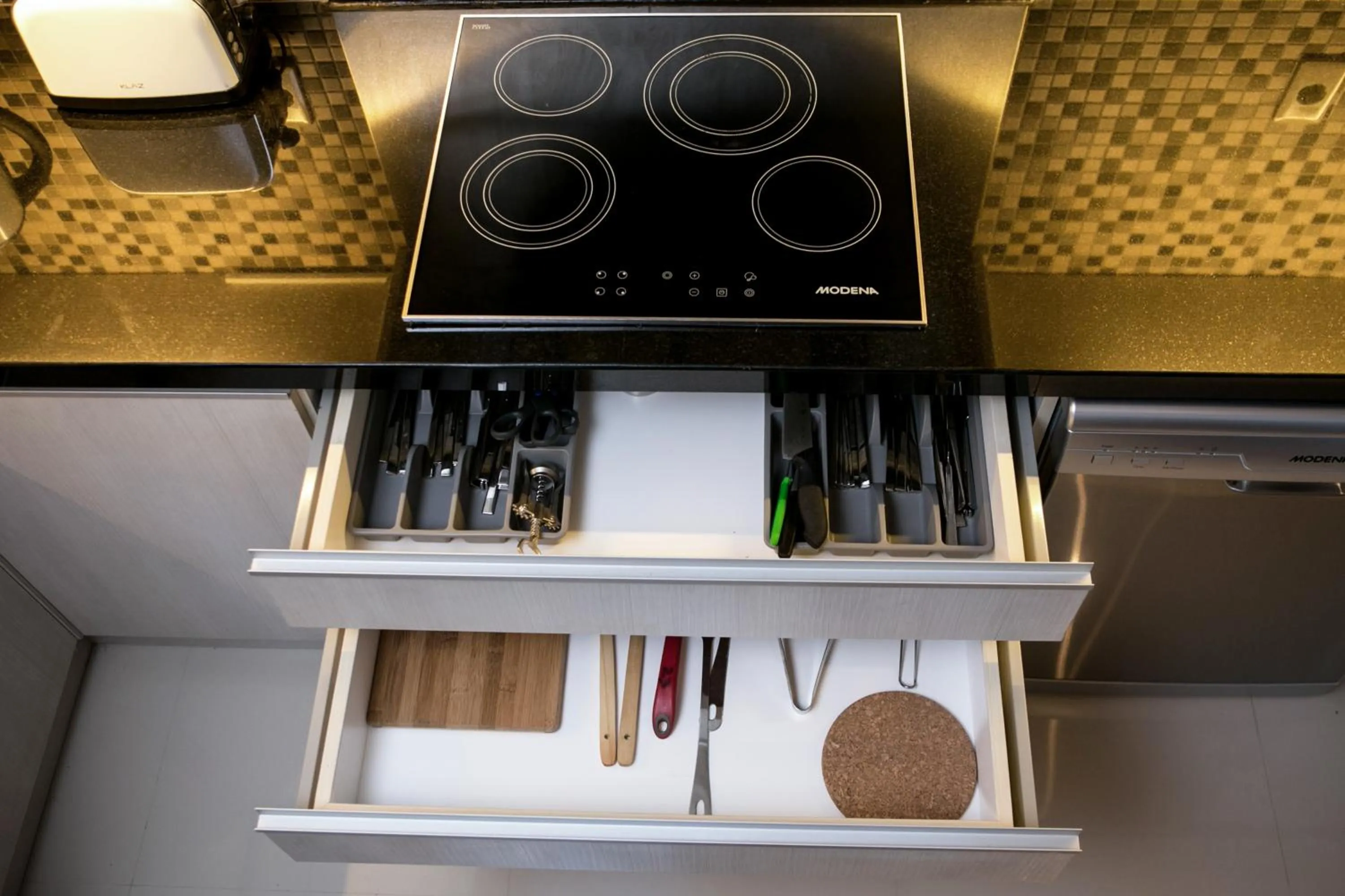 Kitchen or kitchenette in Kedonganan Beach Villa