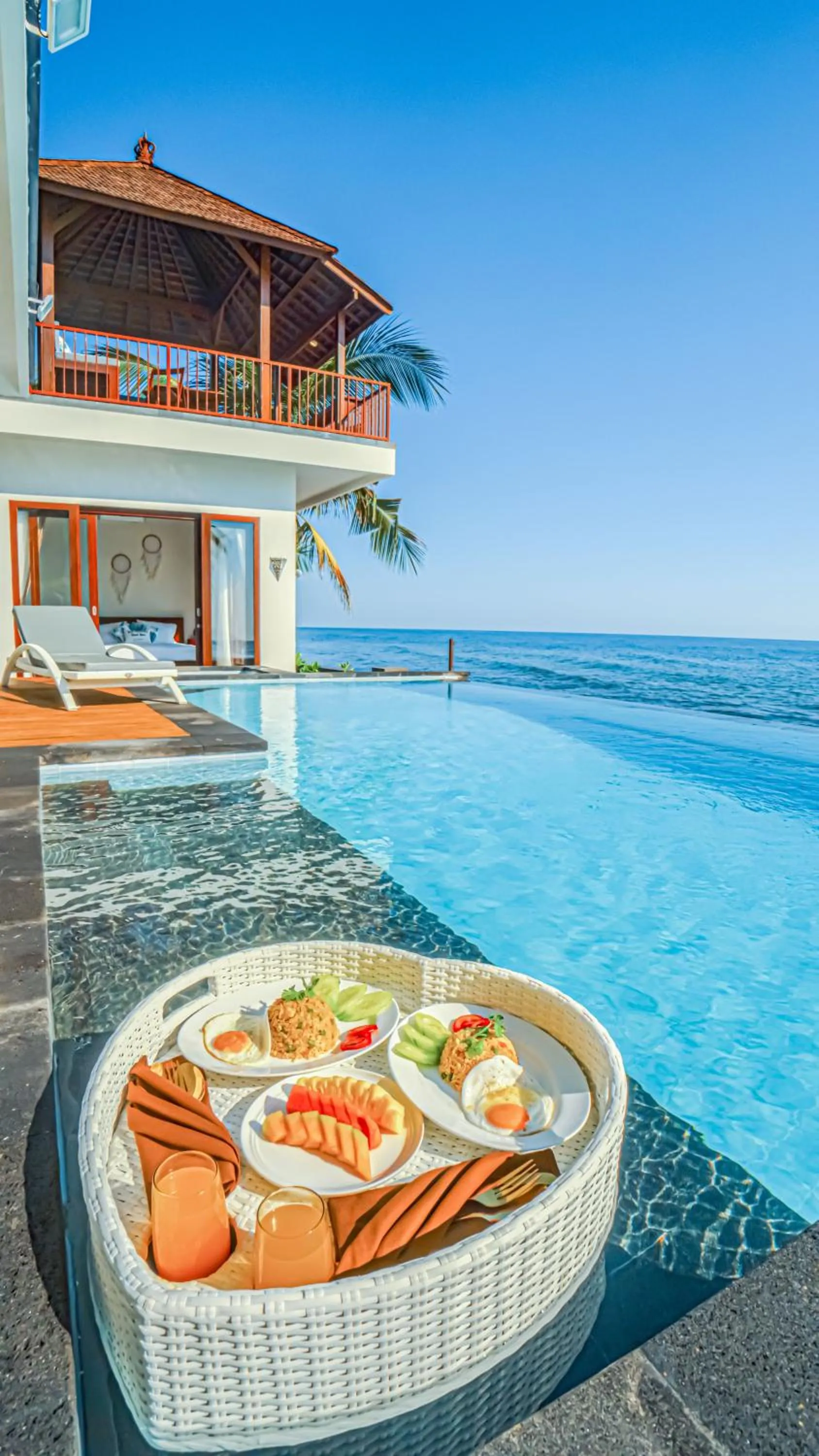 Patio in Air Sanih Beach Villa