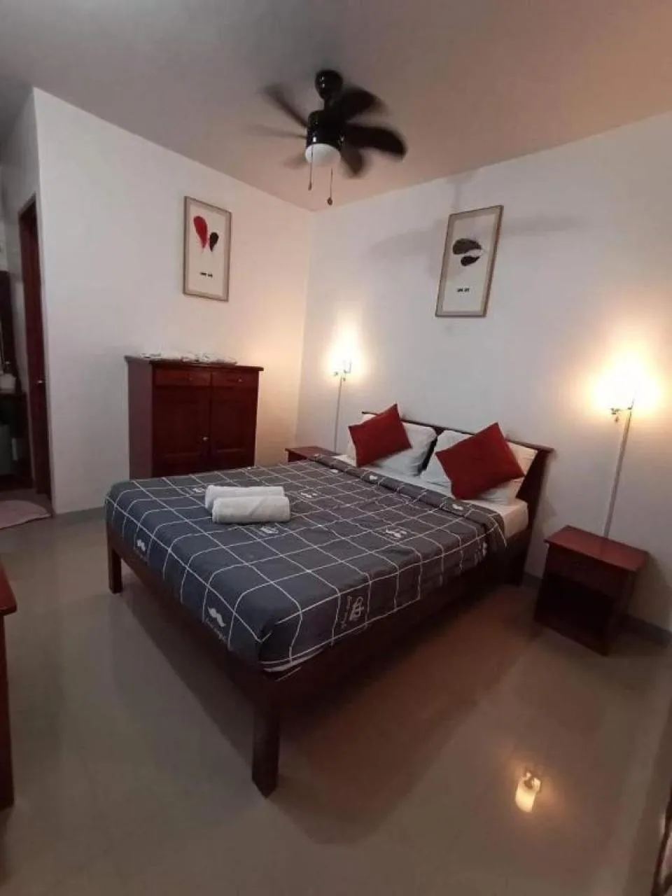 Bed in Garden Village Resort