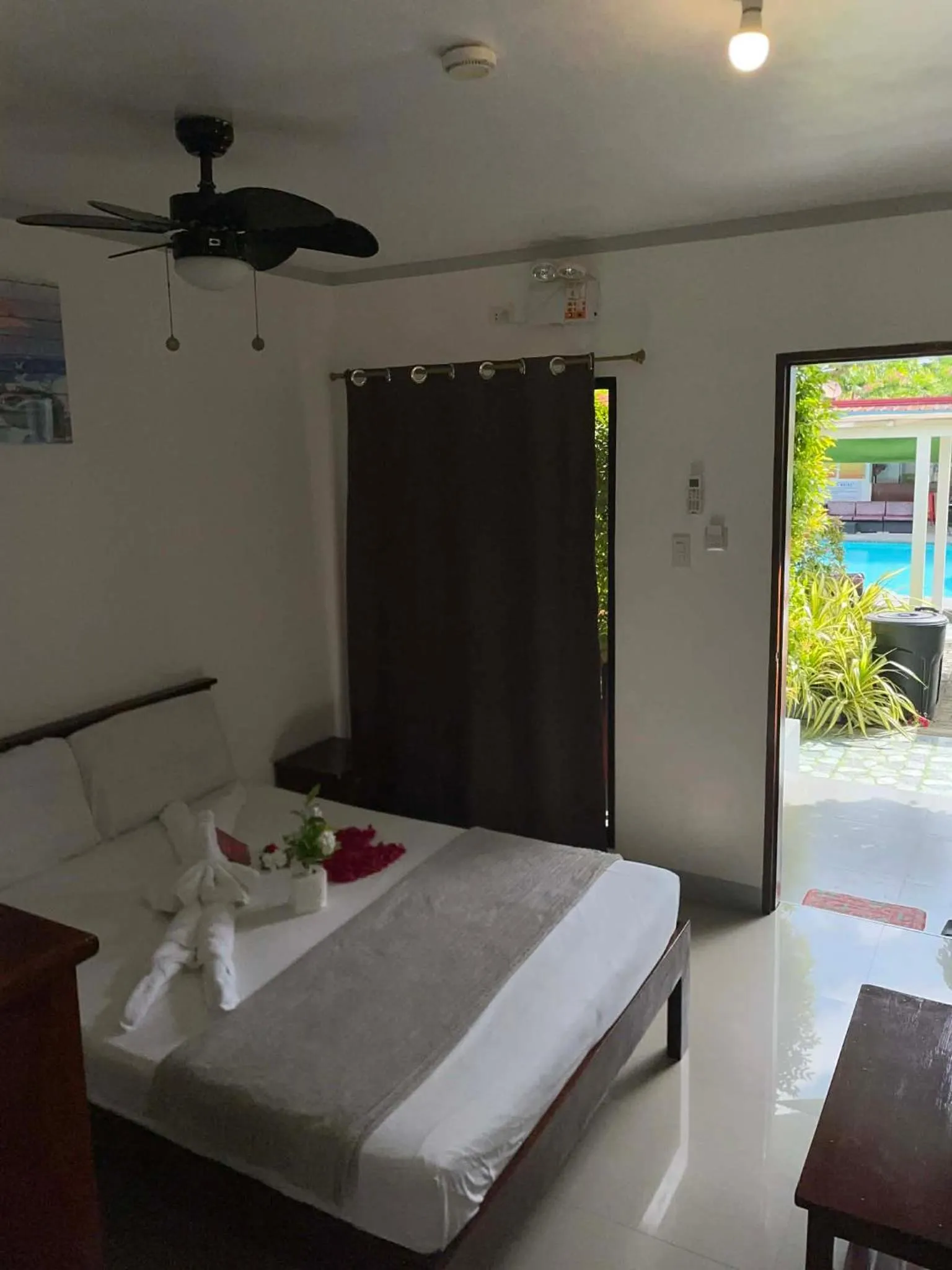 Bed in Garden Village Resort