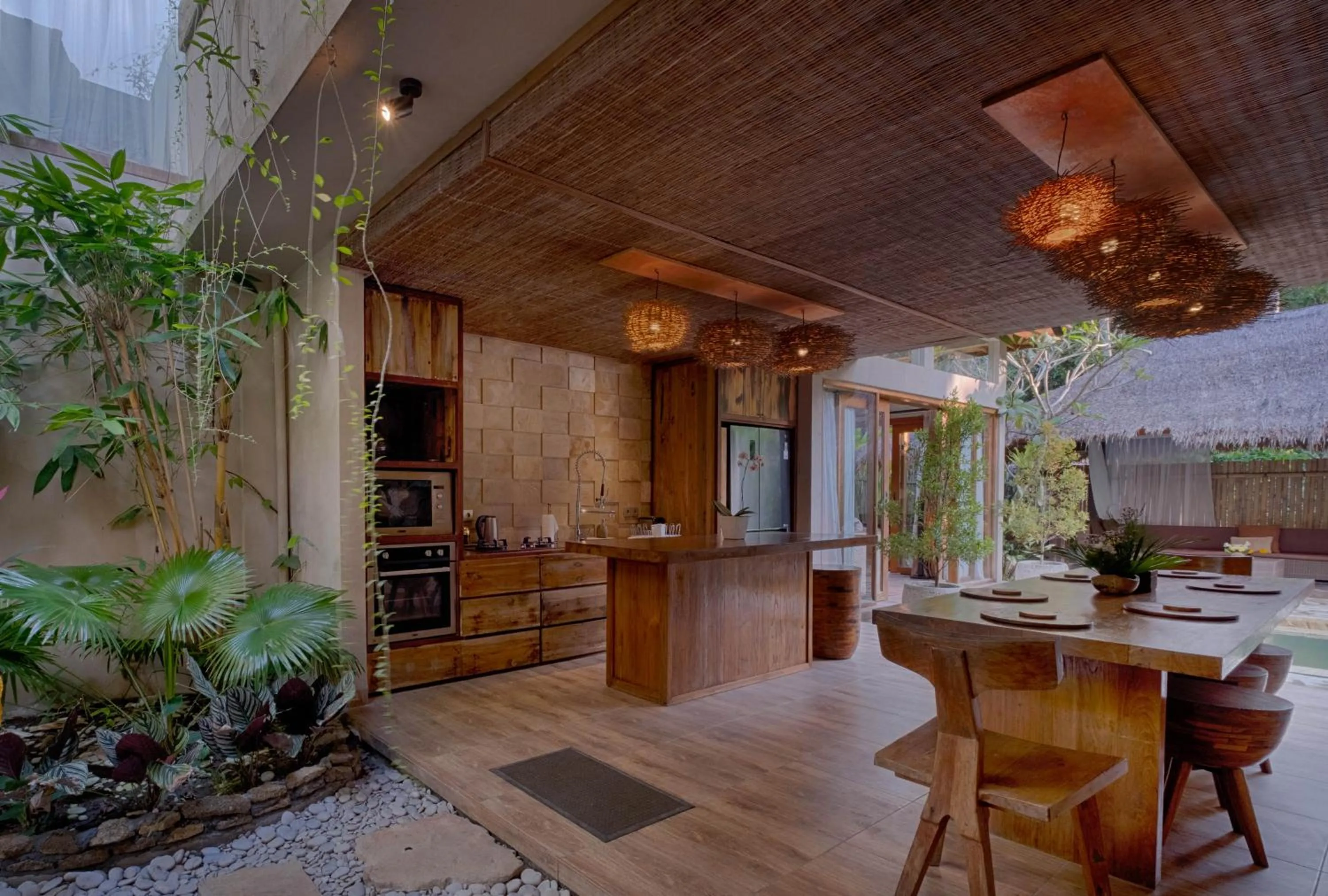 Kitchen or kitchenette in Mas Ubud Villa by Sanga Sanga Hospitality