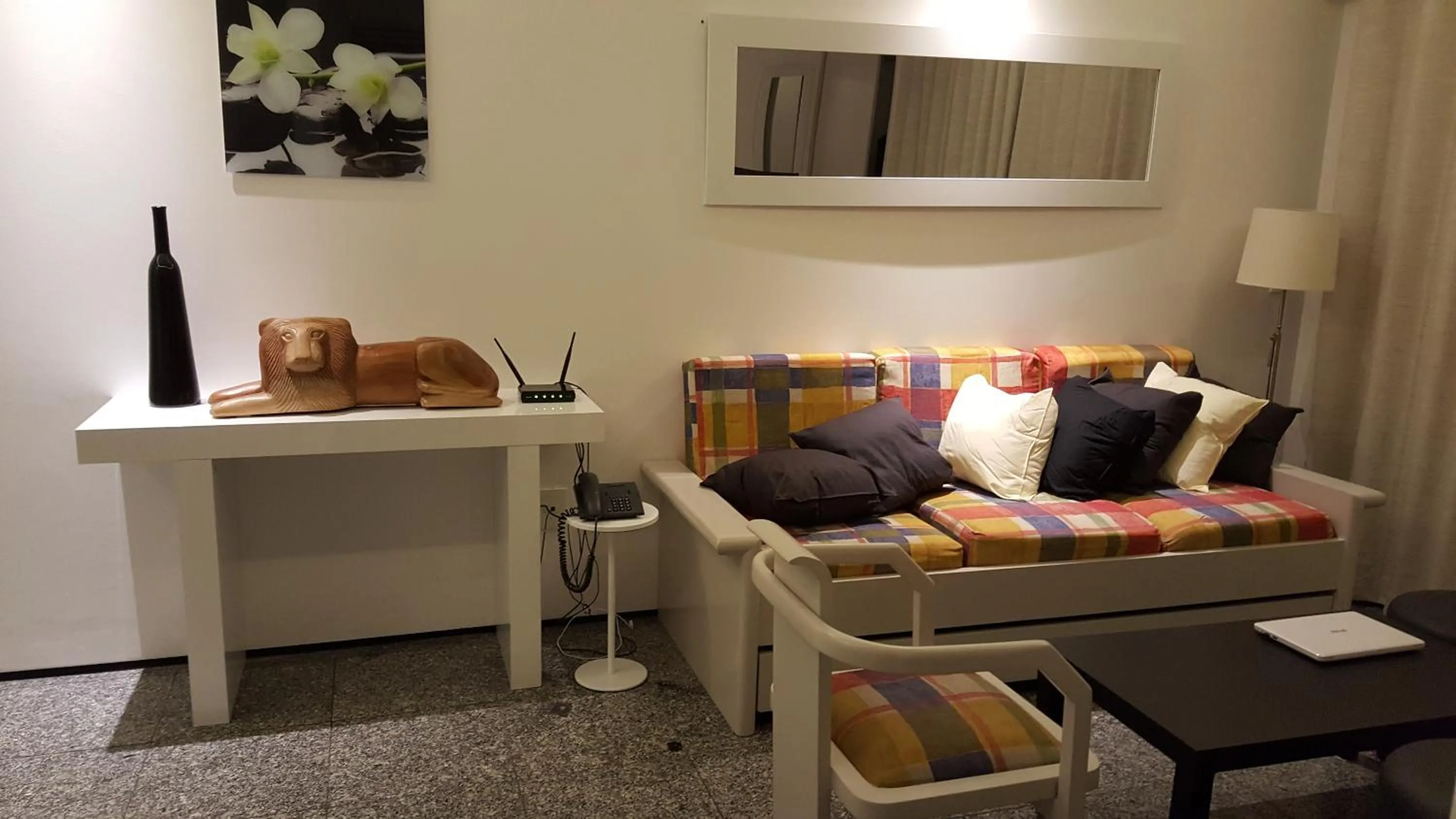 Living room, Bed in Seaflats Iracema Residence