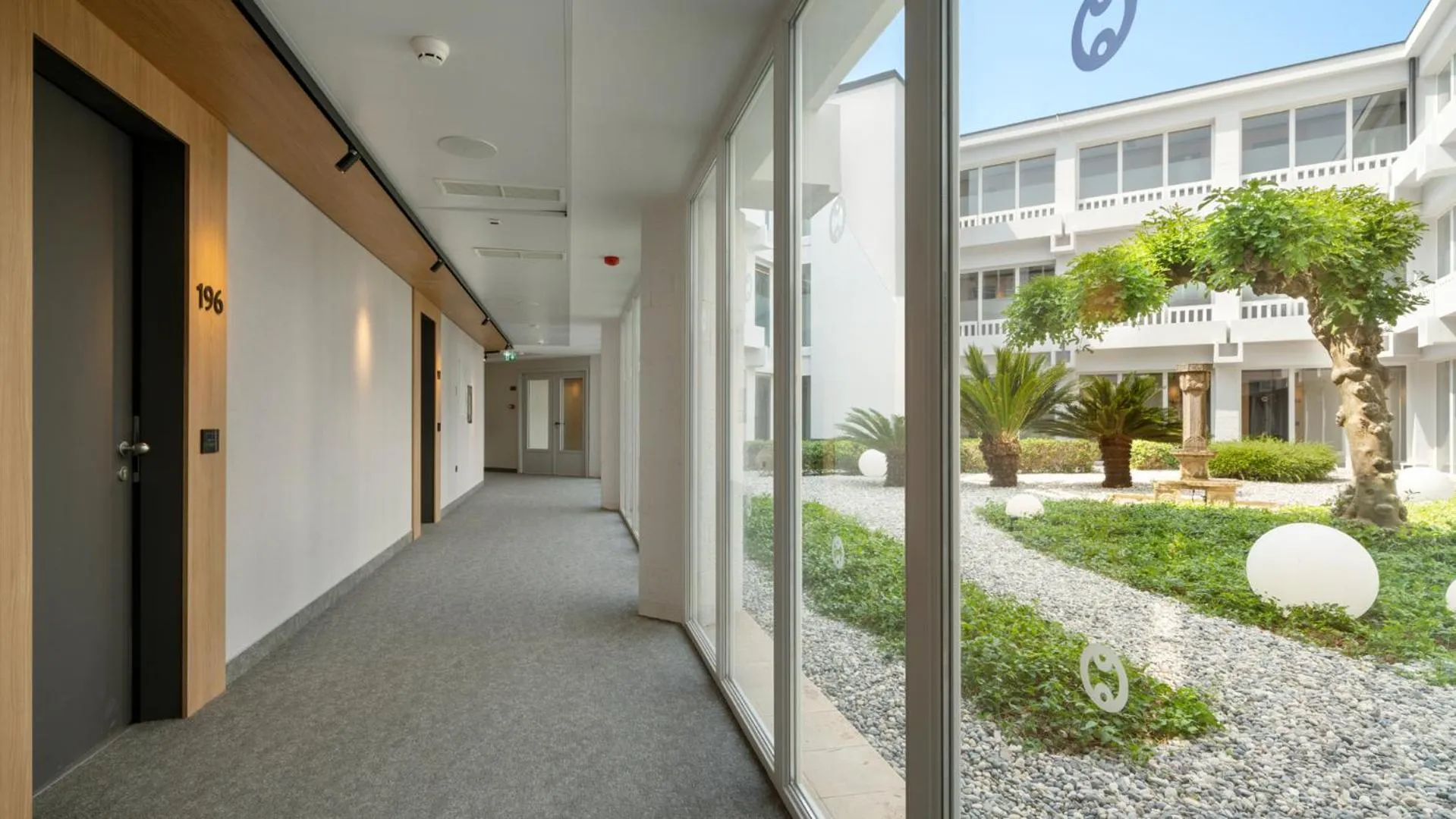 Inner courtyard view in Hotel Pelegrin Plava Laguna