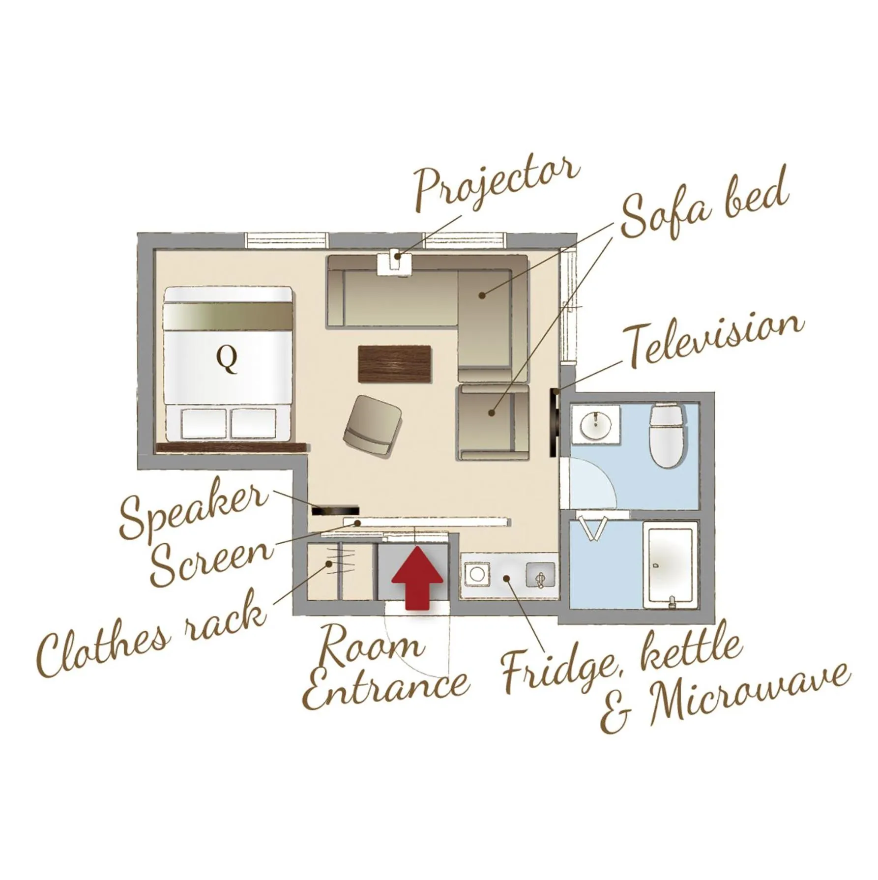 Floor plan in RESI STAY GIONDO KYOTO Higashiyama Sanjo
