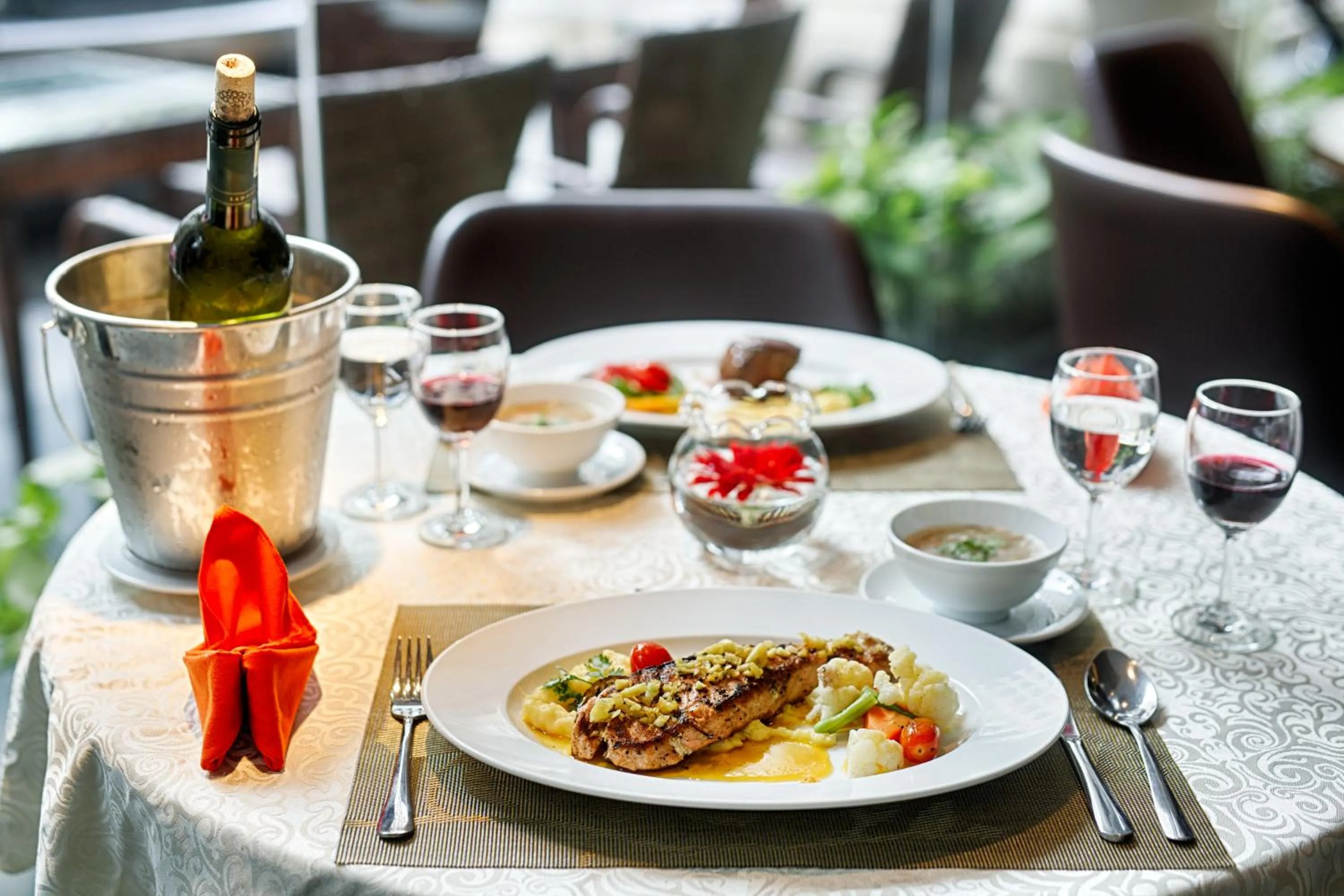 Food close-up in Palazzo Luxury Hotel & Bistro - Central My Khe Beach Walking Street