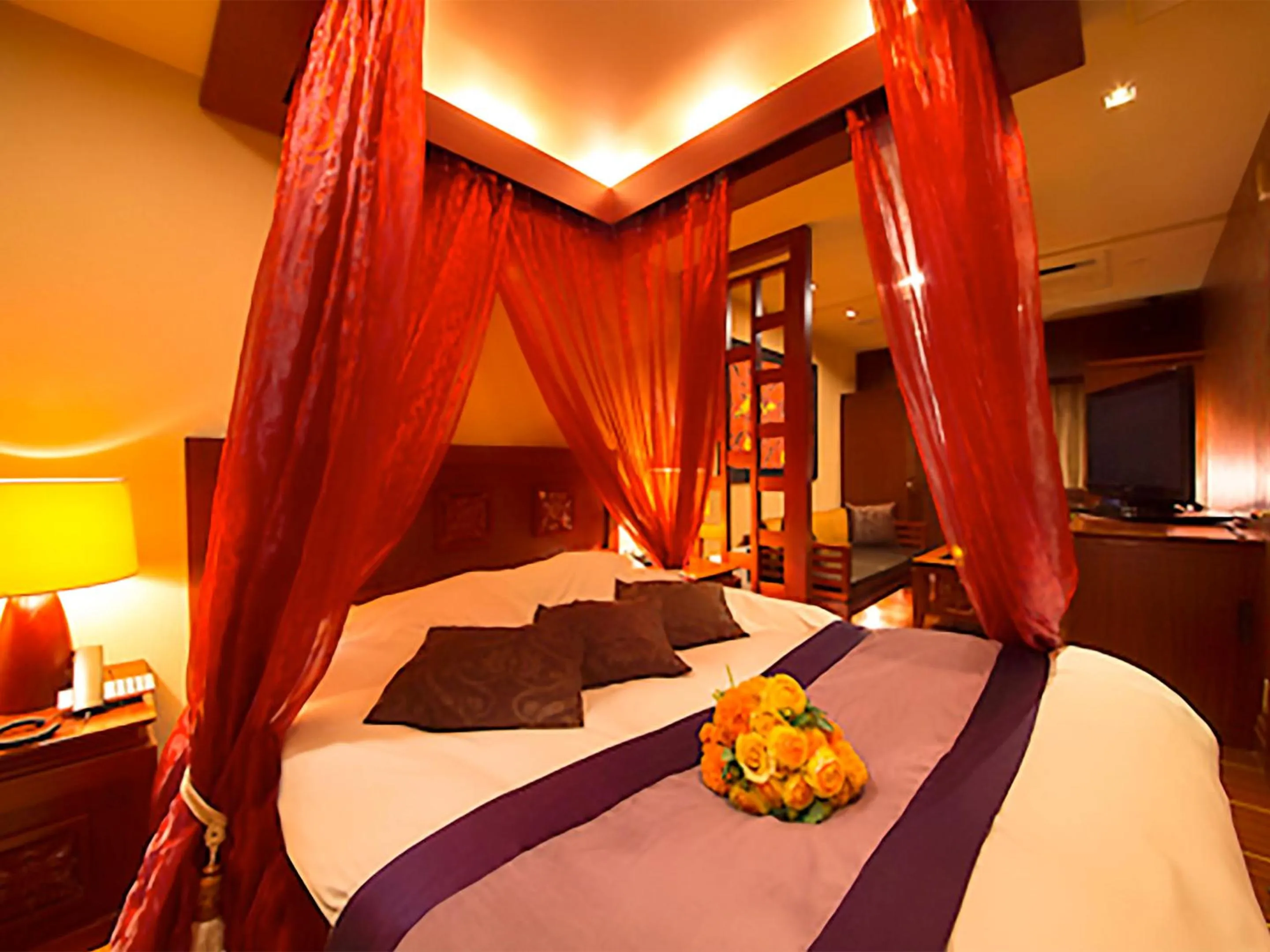 Bed in Hotel GT Kansai International Airport - Adult Only Love Hotel -