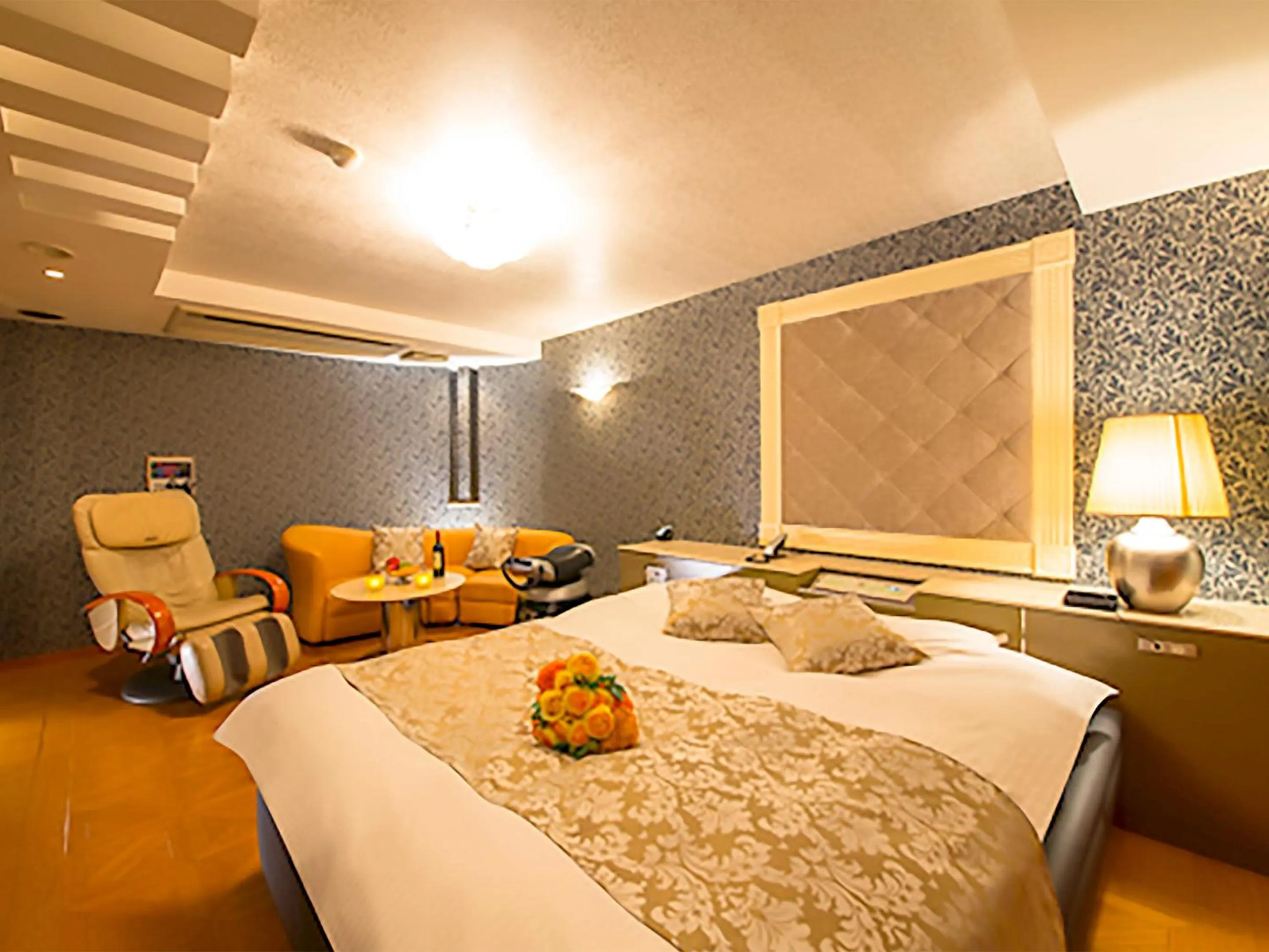 Photo of the whole room, Bed in Hotel GT Kansai International Airport - Adult Only Love Hotel -