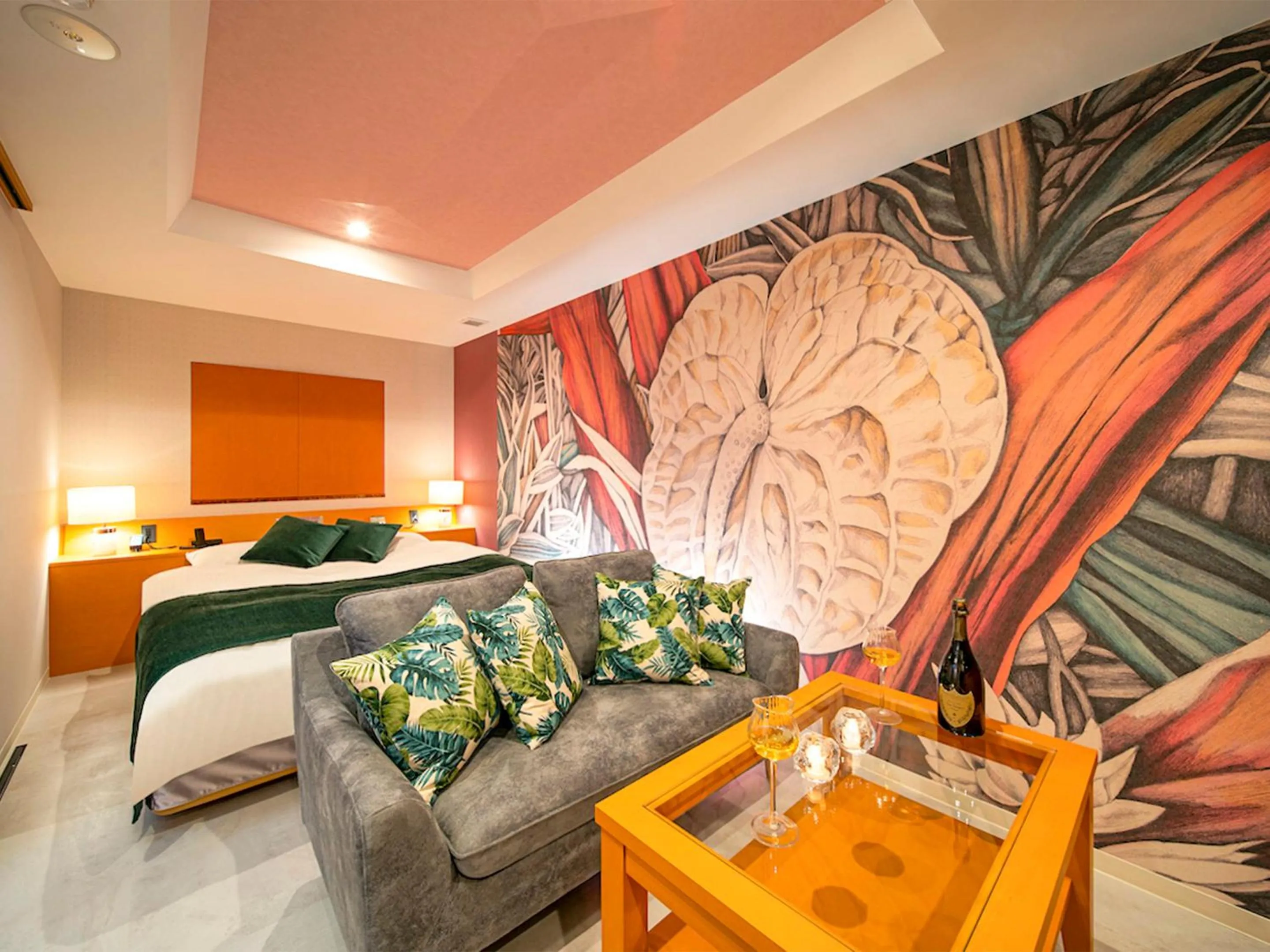 Photo of the whole room, Bed in Hotel GT Kansai International Airport - Adult Only Love Hotel -