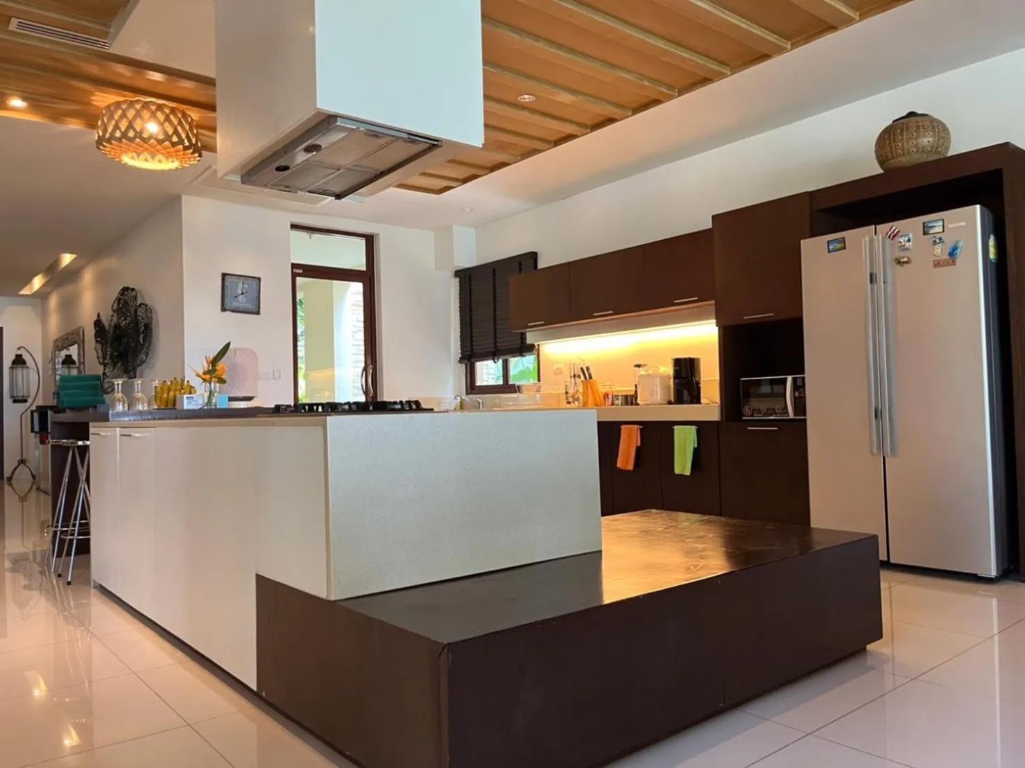 kitchen in Amatapura Beachfront Villa 10 , SHA Certified