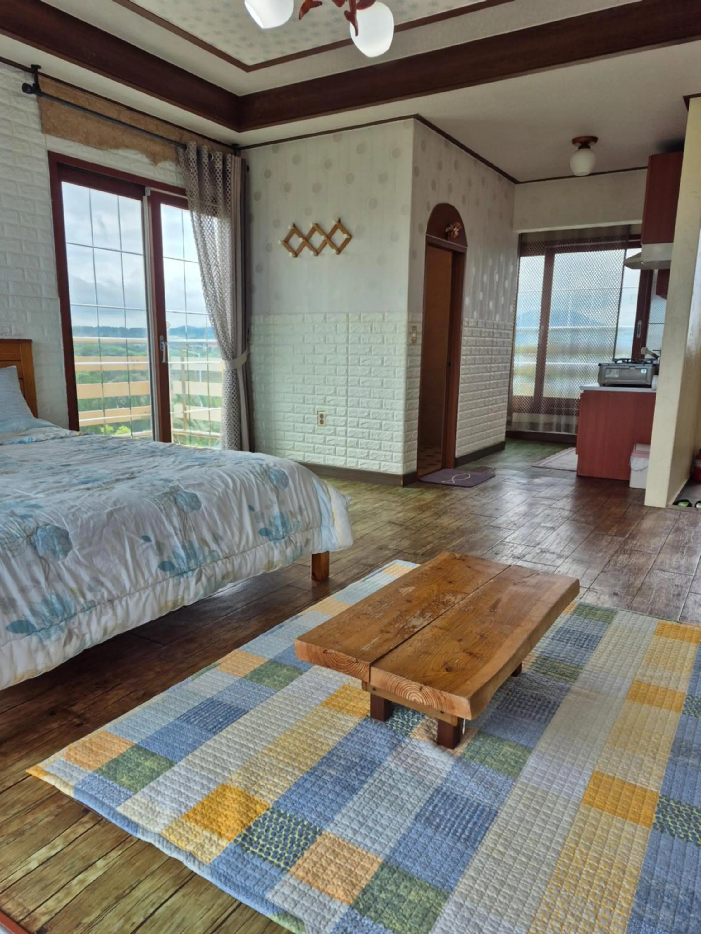 Property building, Bed in Jun House