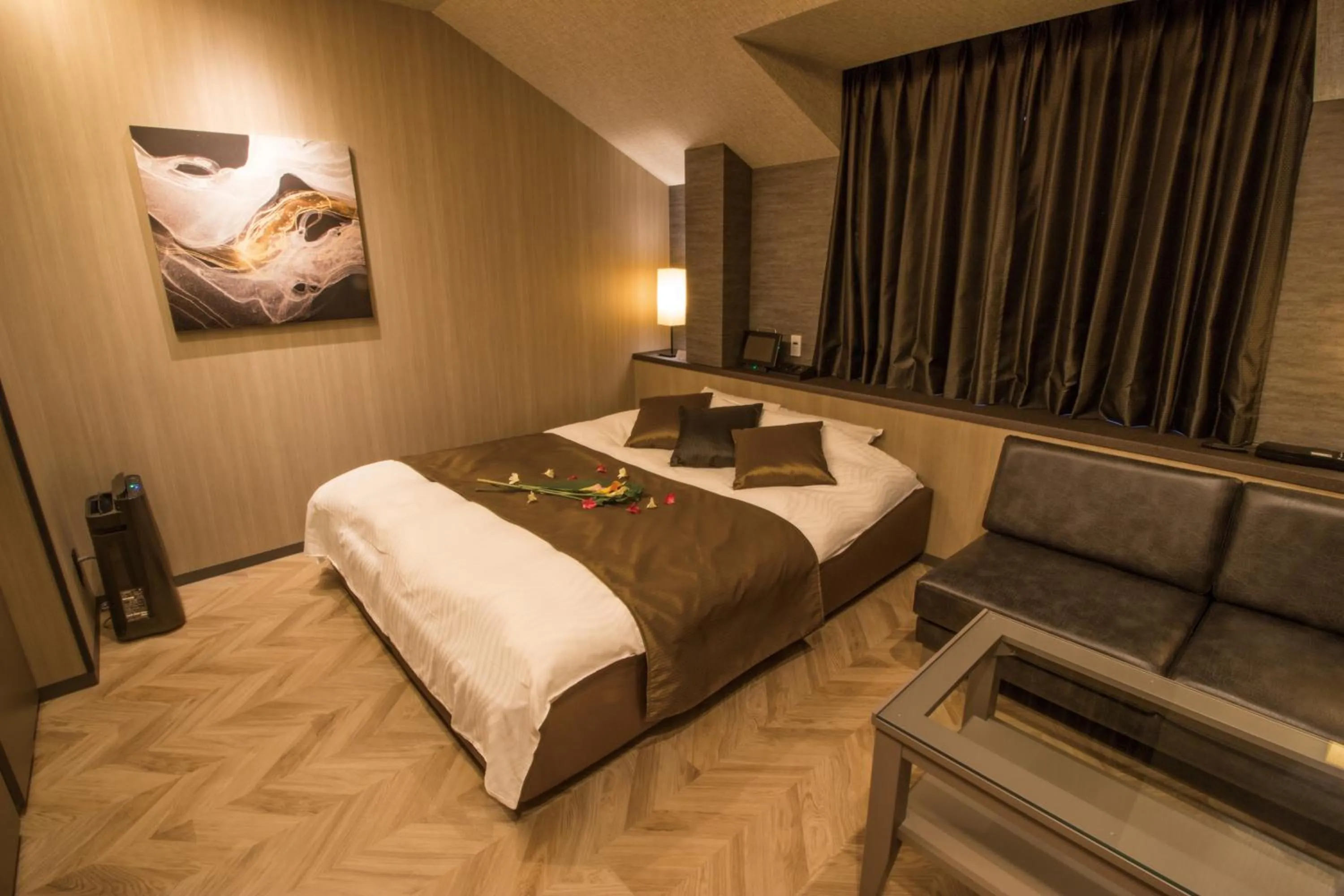 Bed in ホテル アンジュエトワール 堺 - Adult Only