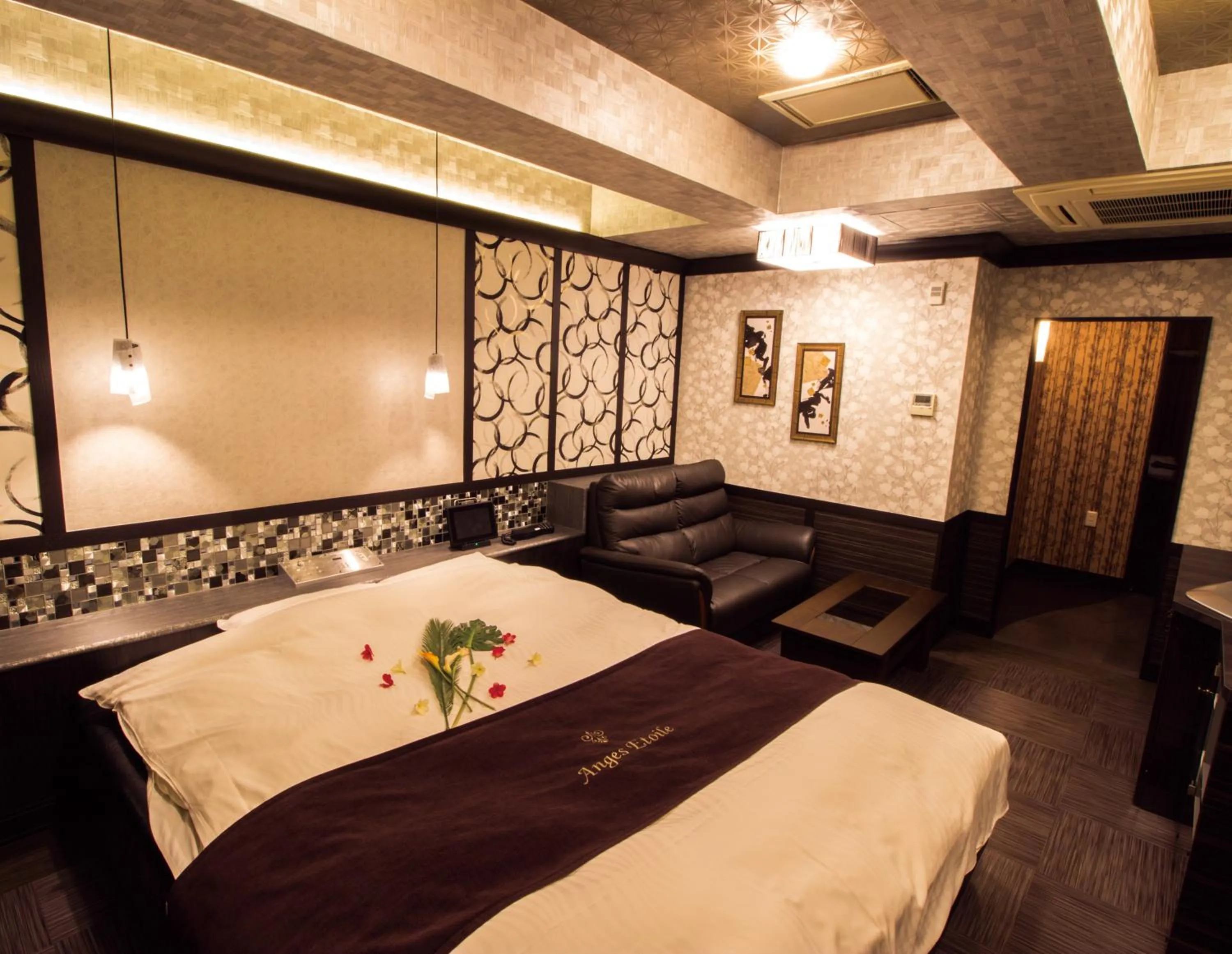 Bed in ホテル アンジュエトワール 堺 - Adult Only