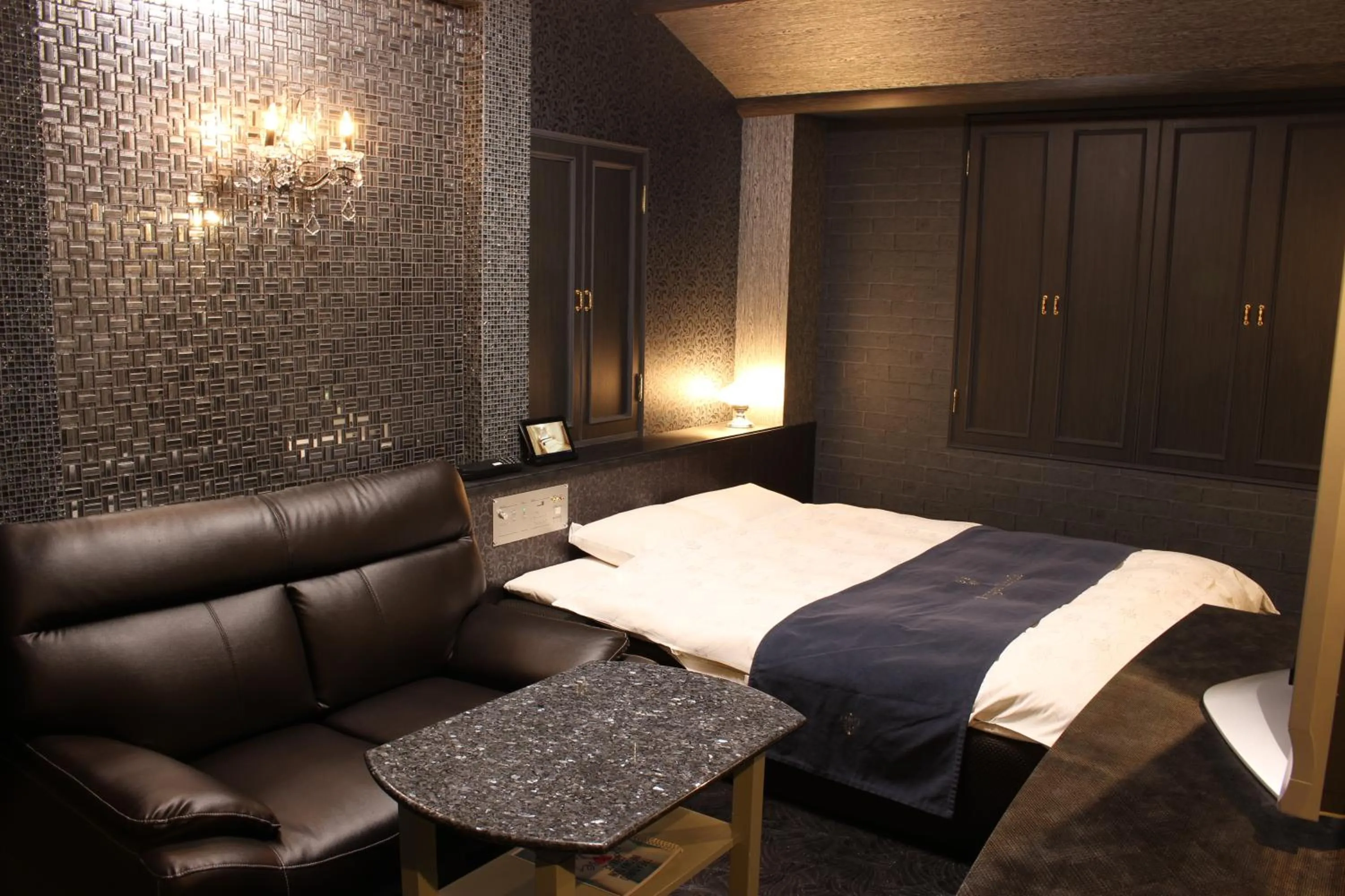 Bed in ホテル アンジュエトワール 堺 - Adult Only